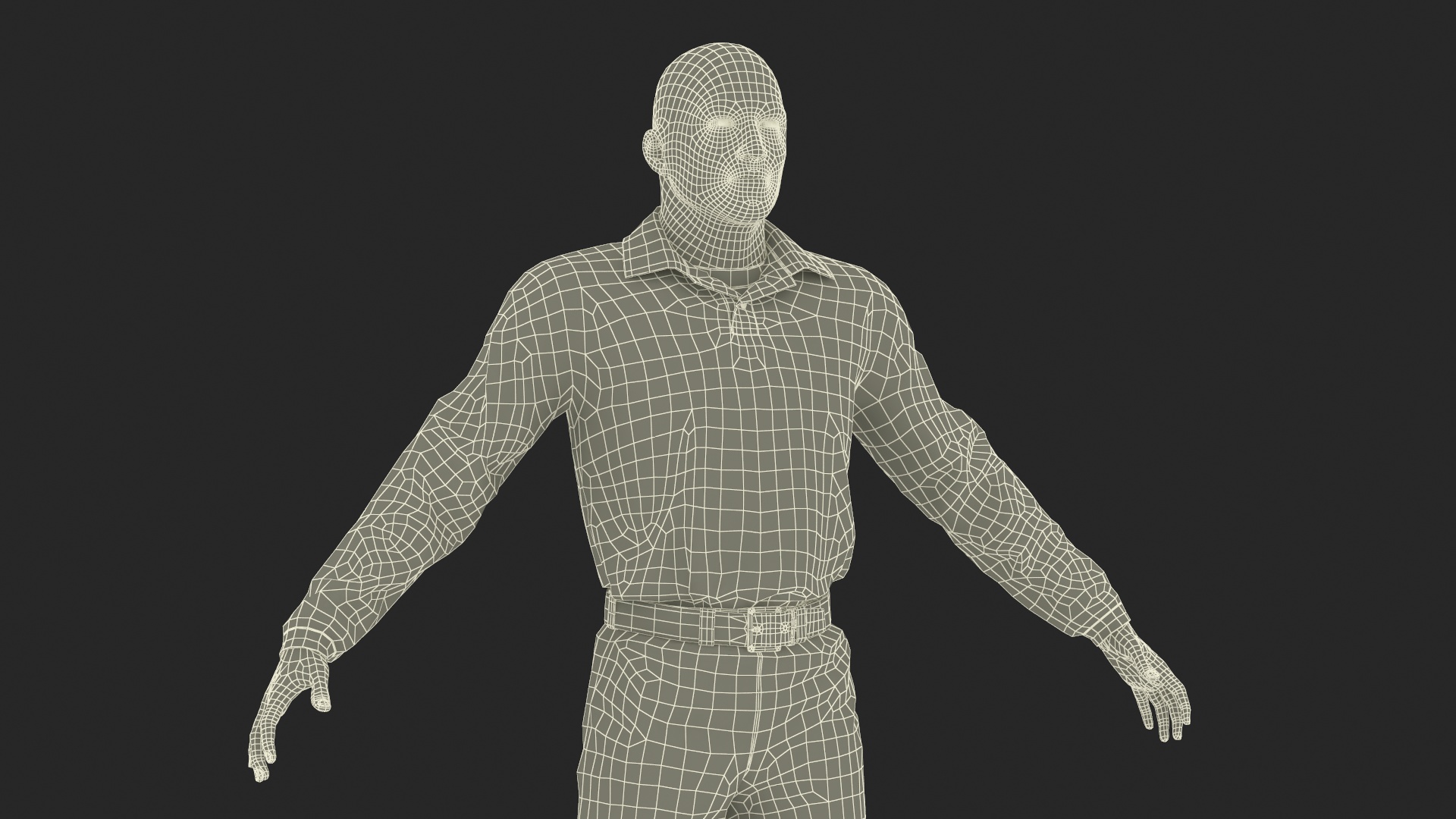 3D model Man Wearing Casual Clothes Standing Pose