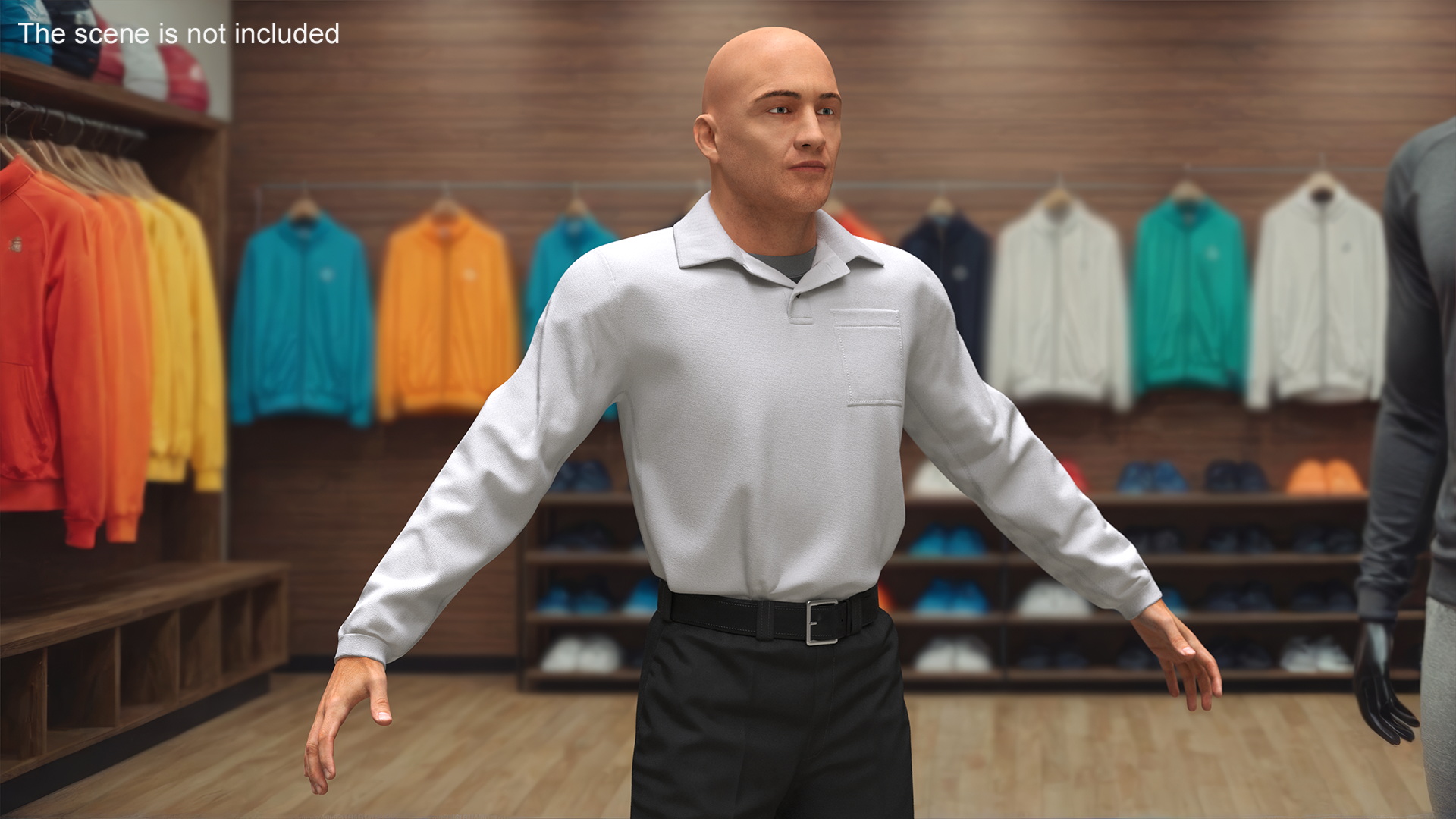 3D model Man Wearing Casual Clothes Standing Pose