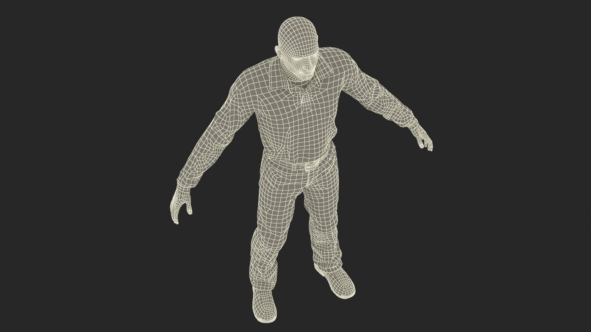 3D model Man Wearing Casual Clothes Standing Pose