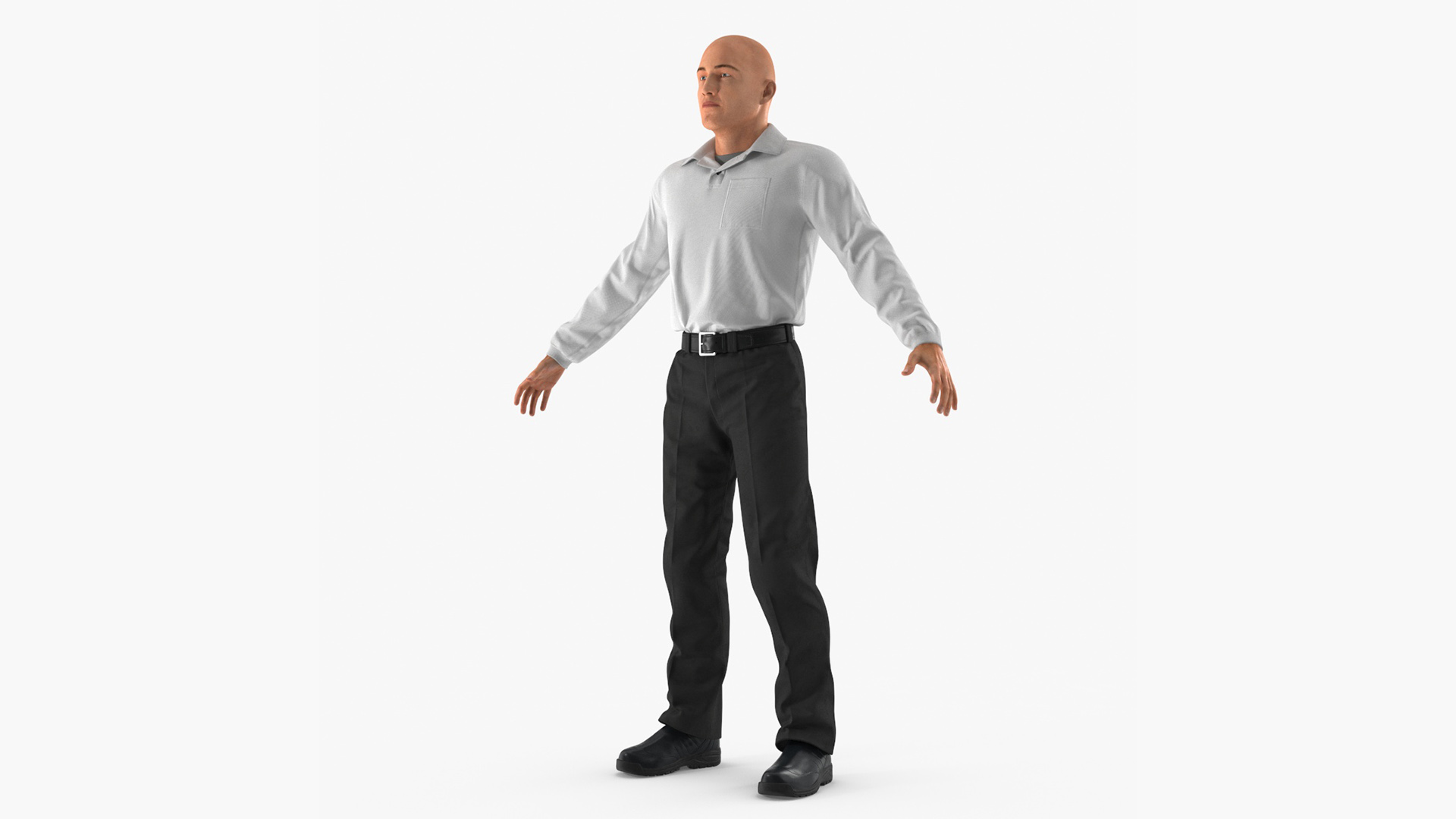 3D model Man Wearing Casual Clothes Standing Pose