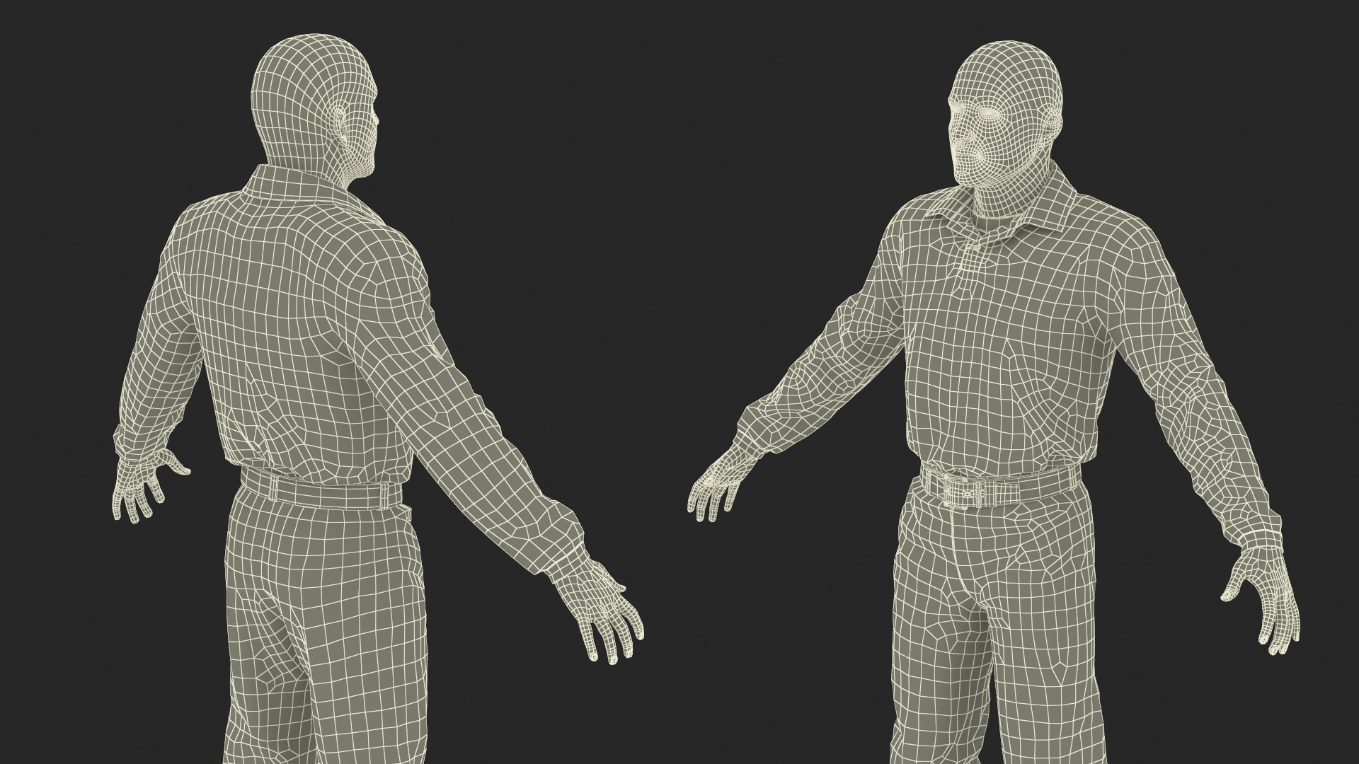 3D model Man Wearing Casual Clothes Standing Pose