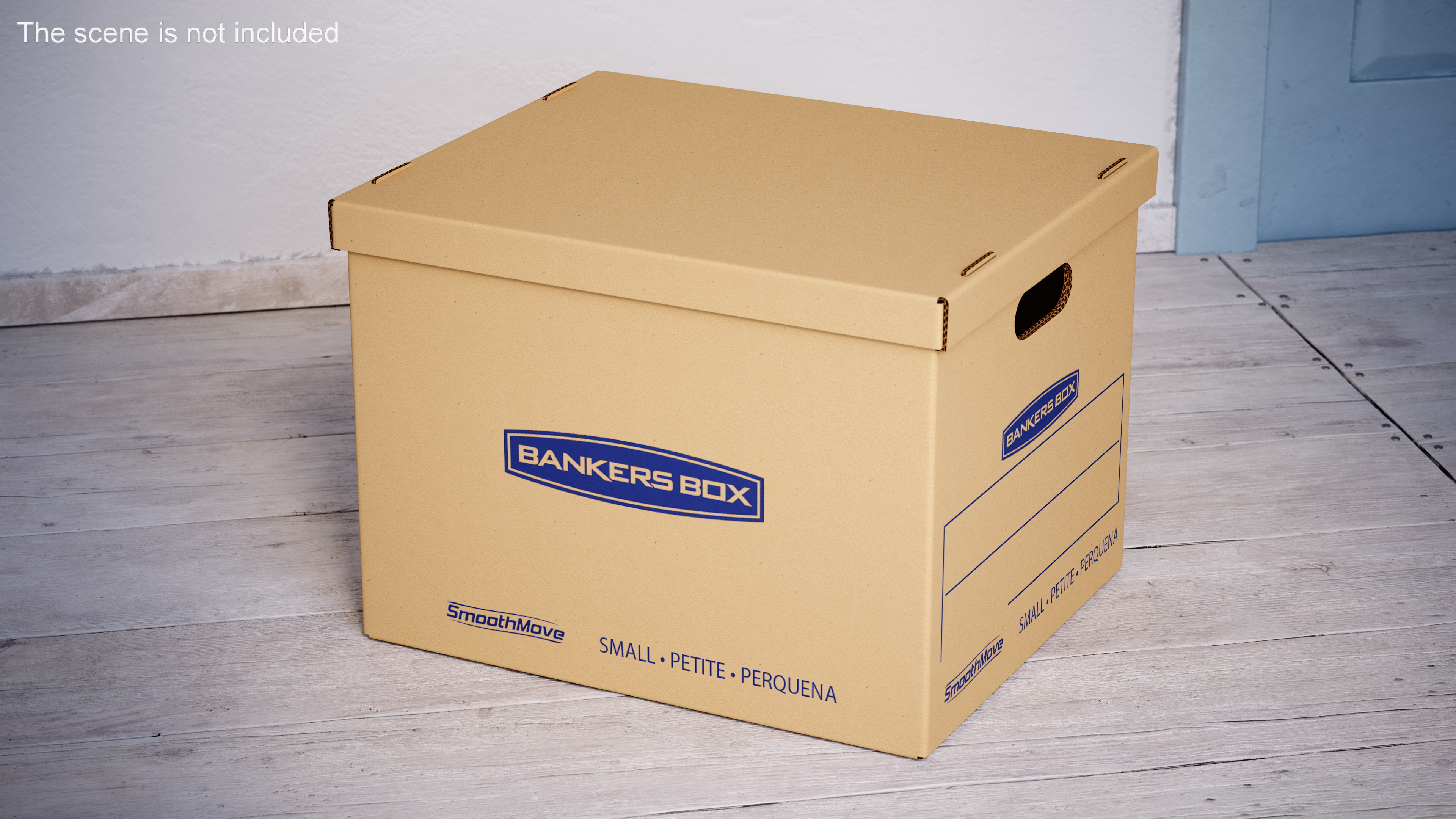 3D Carton Bankers Box model