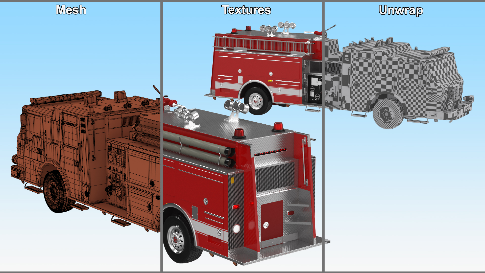 3D Fire Engine