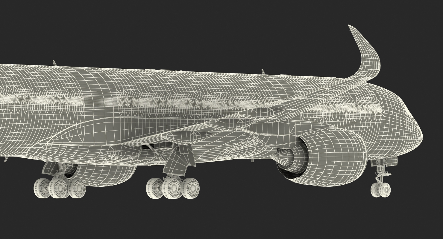 3D model Airbus A350 900 Lufthansa