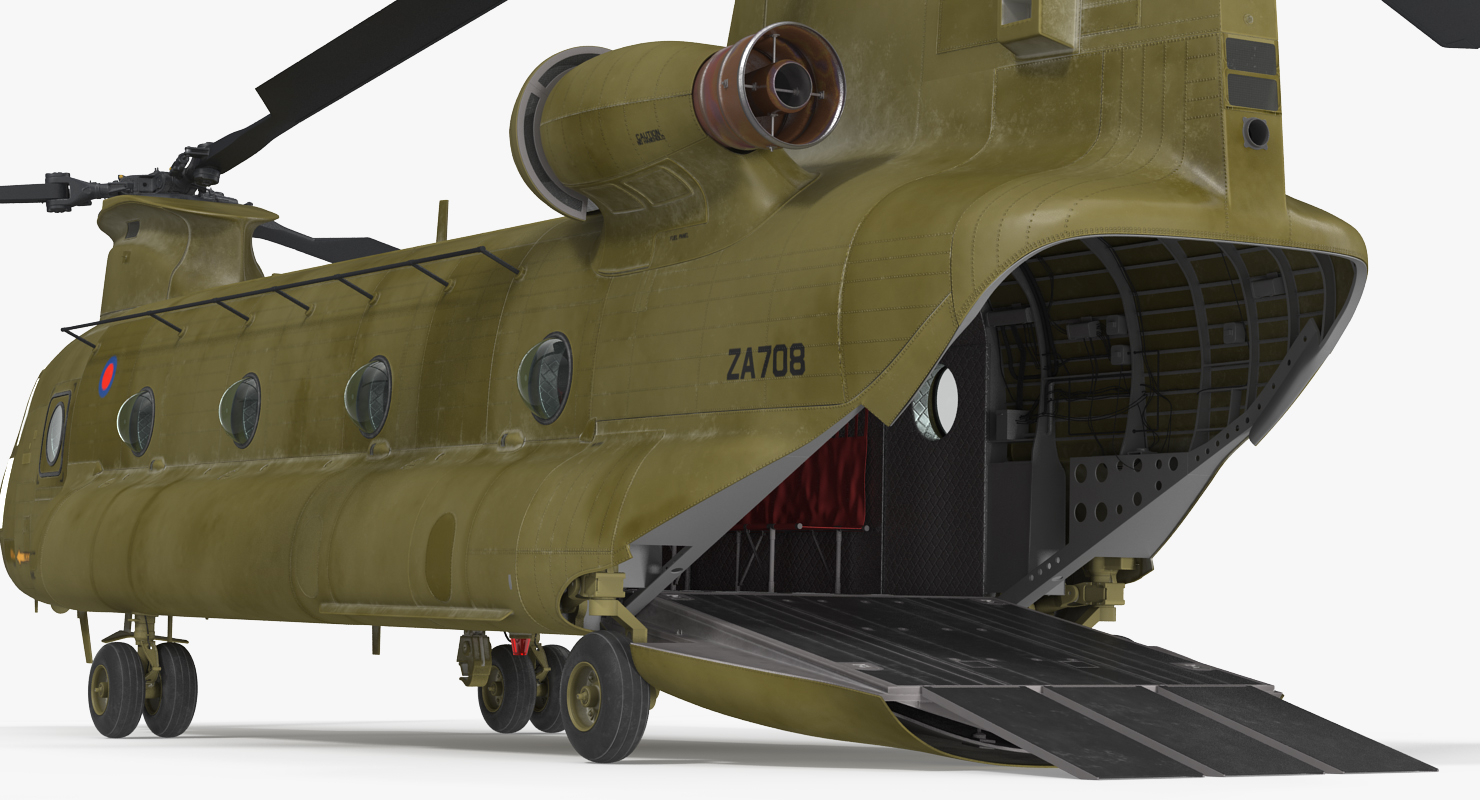 3D model Heavy Helicopter CH 47 Chinook