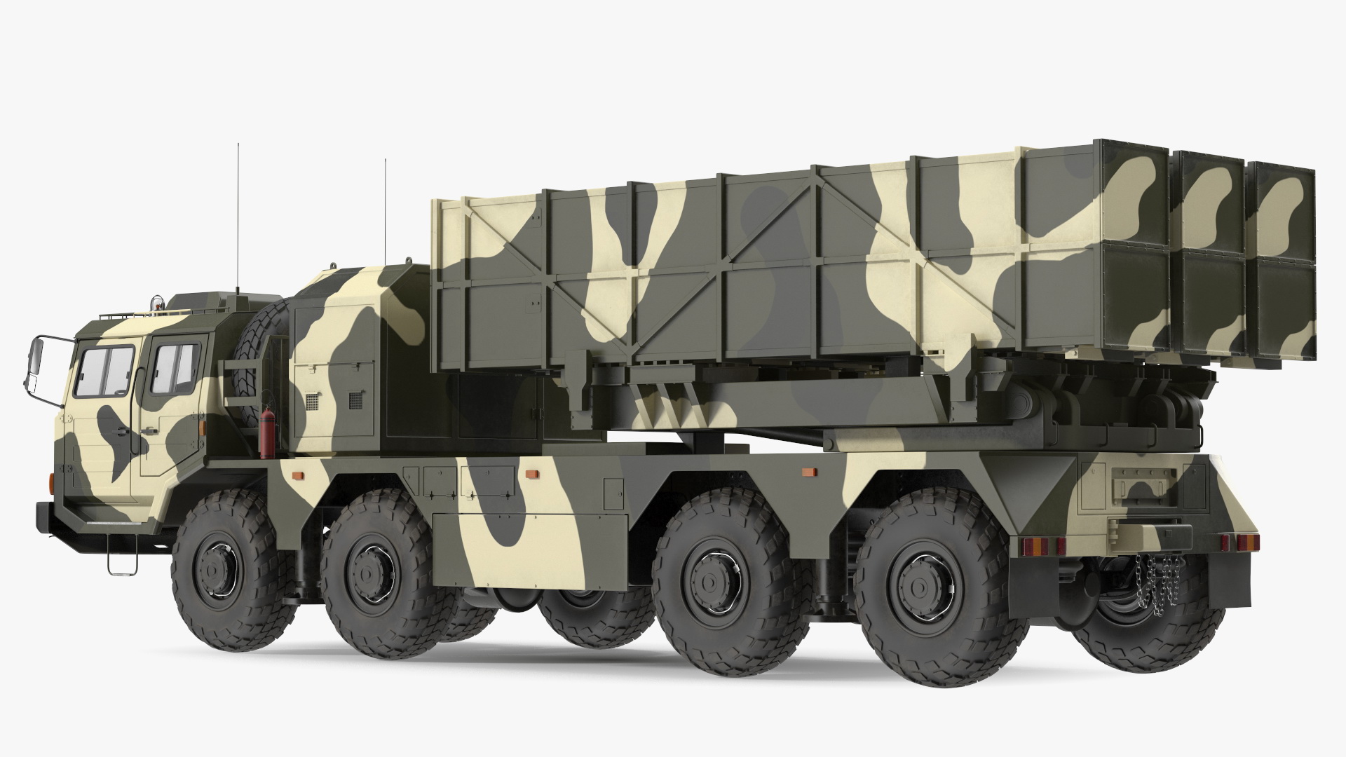 3D model Chinese MLRS WS-2D Green Camouflage