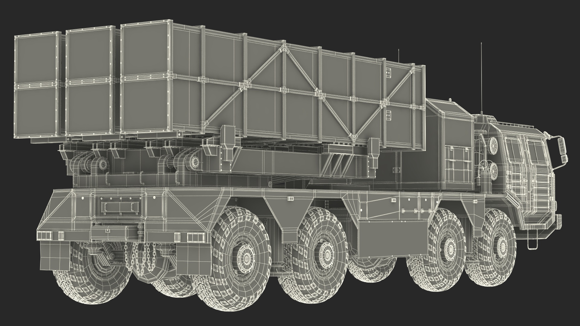 3D model Chinese MLRS WS-2D Green Camouflage