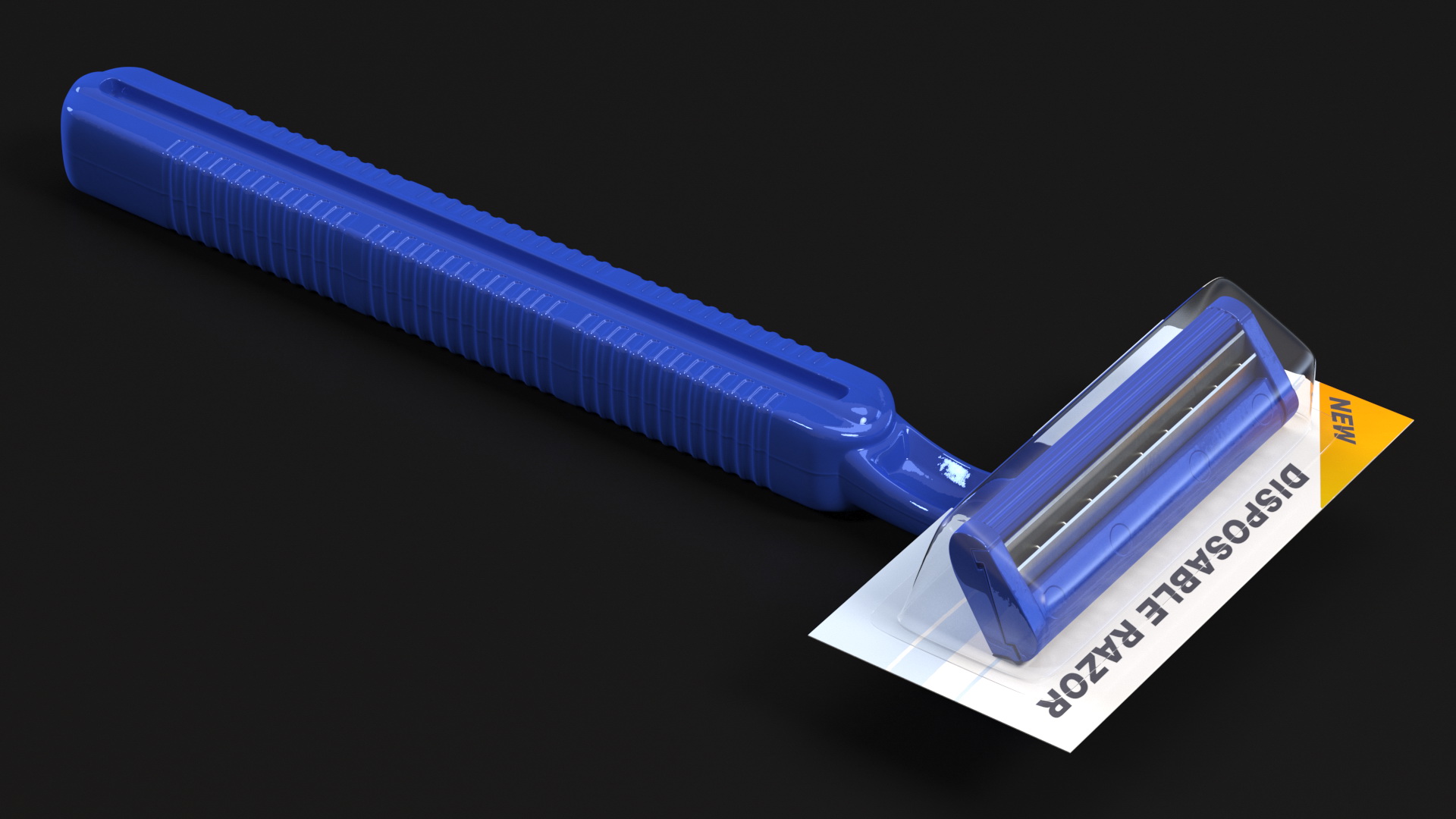 Disposable Razor Package 3D model