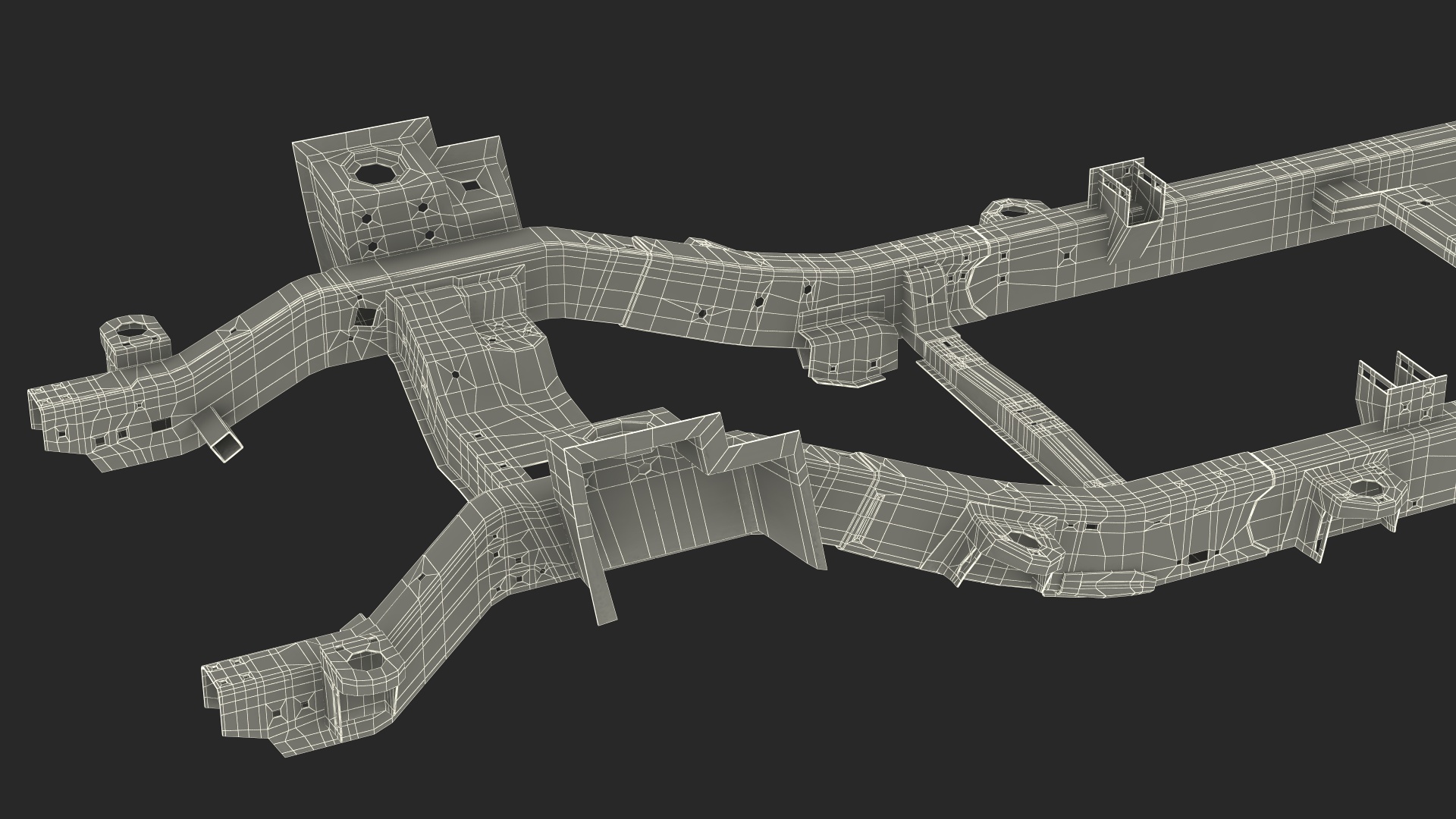 3D model Chassis Frame Pickup