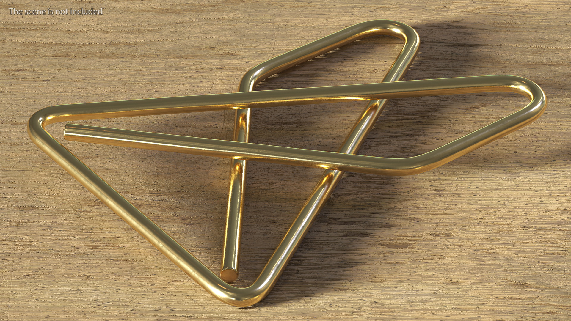 3D Paper Clip Butterfly Shape Gold