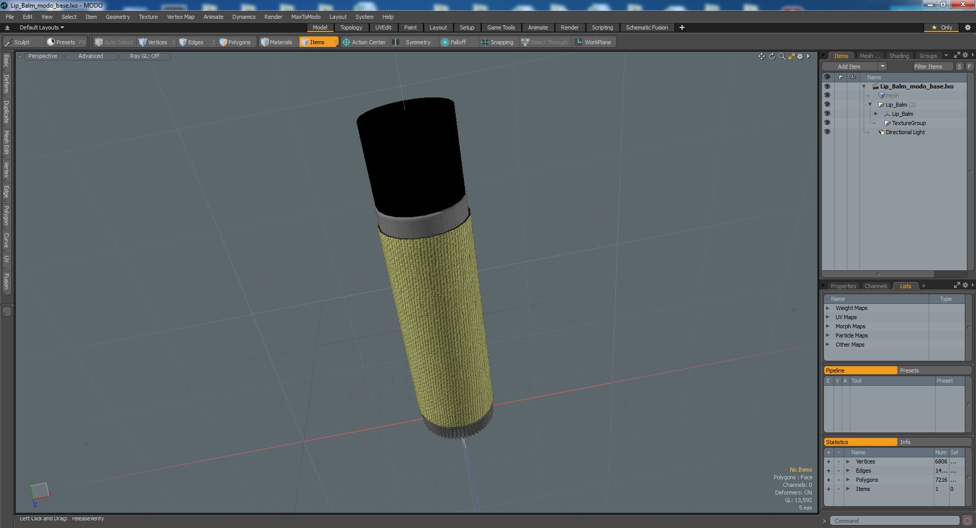 3D model Lip Balm