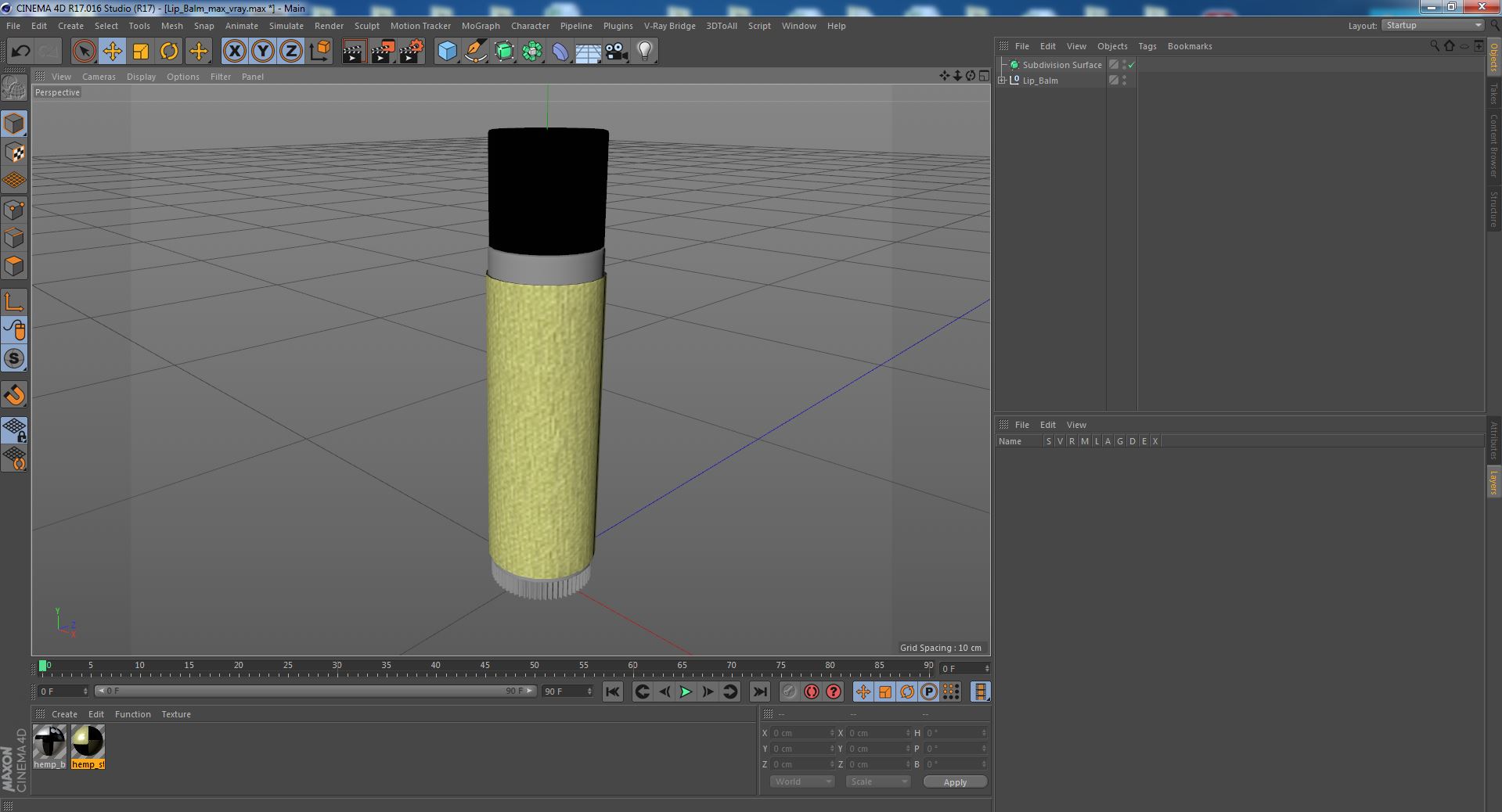 3D model Lip Balm