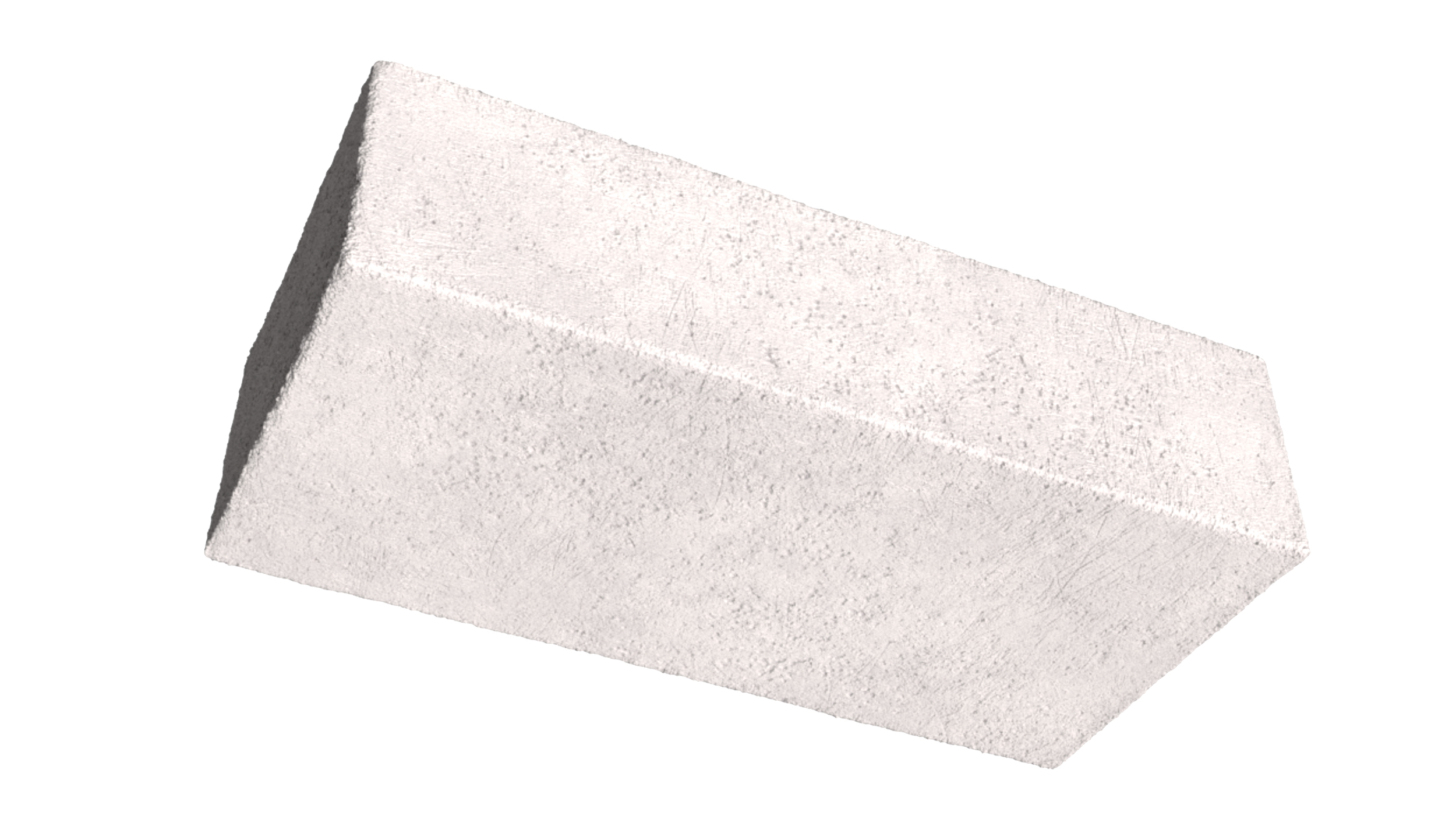 White Solid Sand Lime Brick 3D