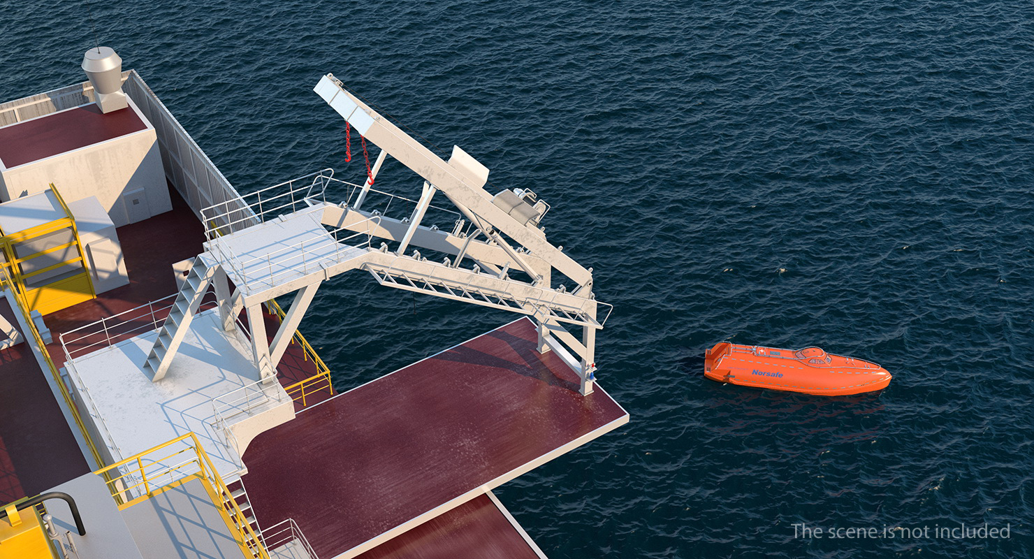 3D Lifeboat Launching Mechanism model