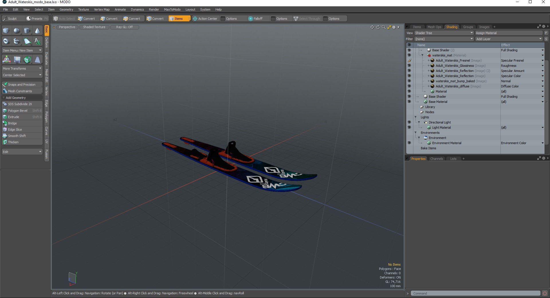 3D model Adult Waterskis