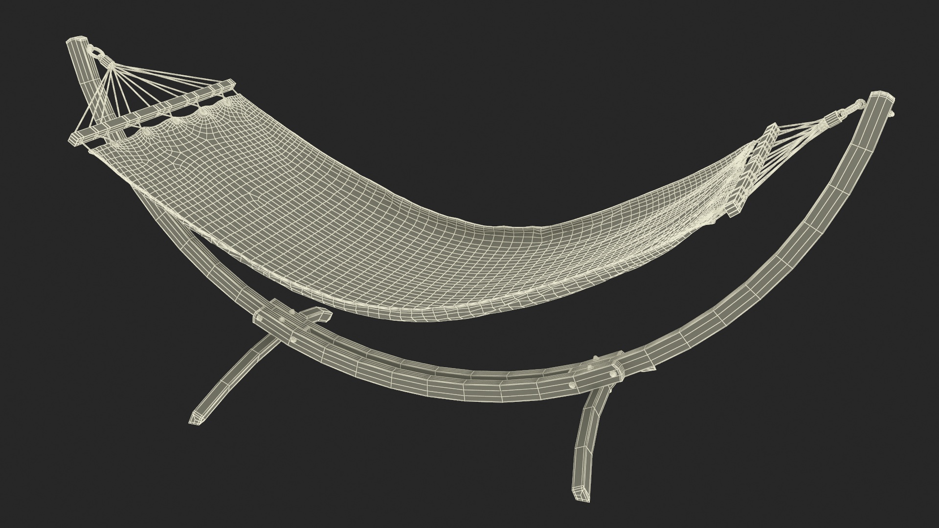 Bow Hammock Stand 3D