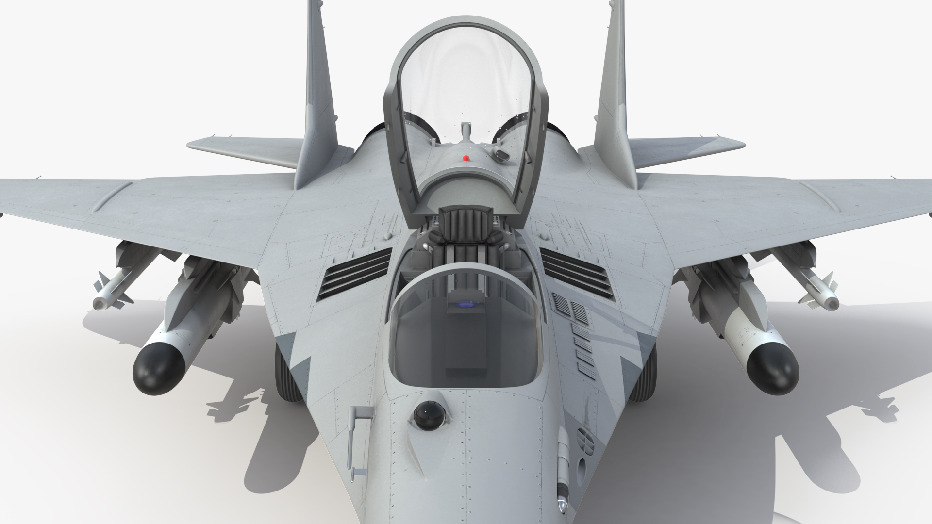 MiG 29 Fighter Aircraft with Armament 3D