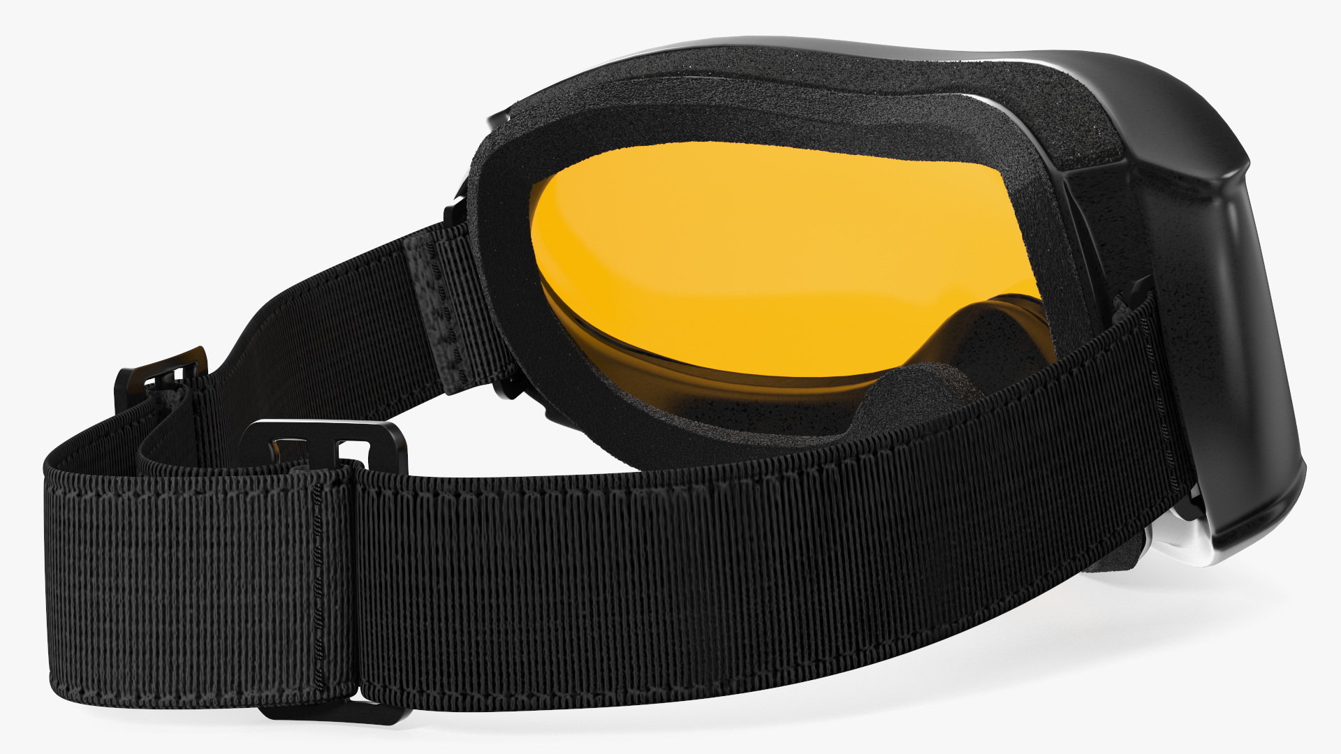 Ski Goggles Yellow Glass 3D model