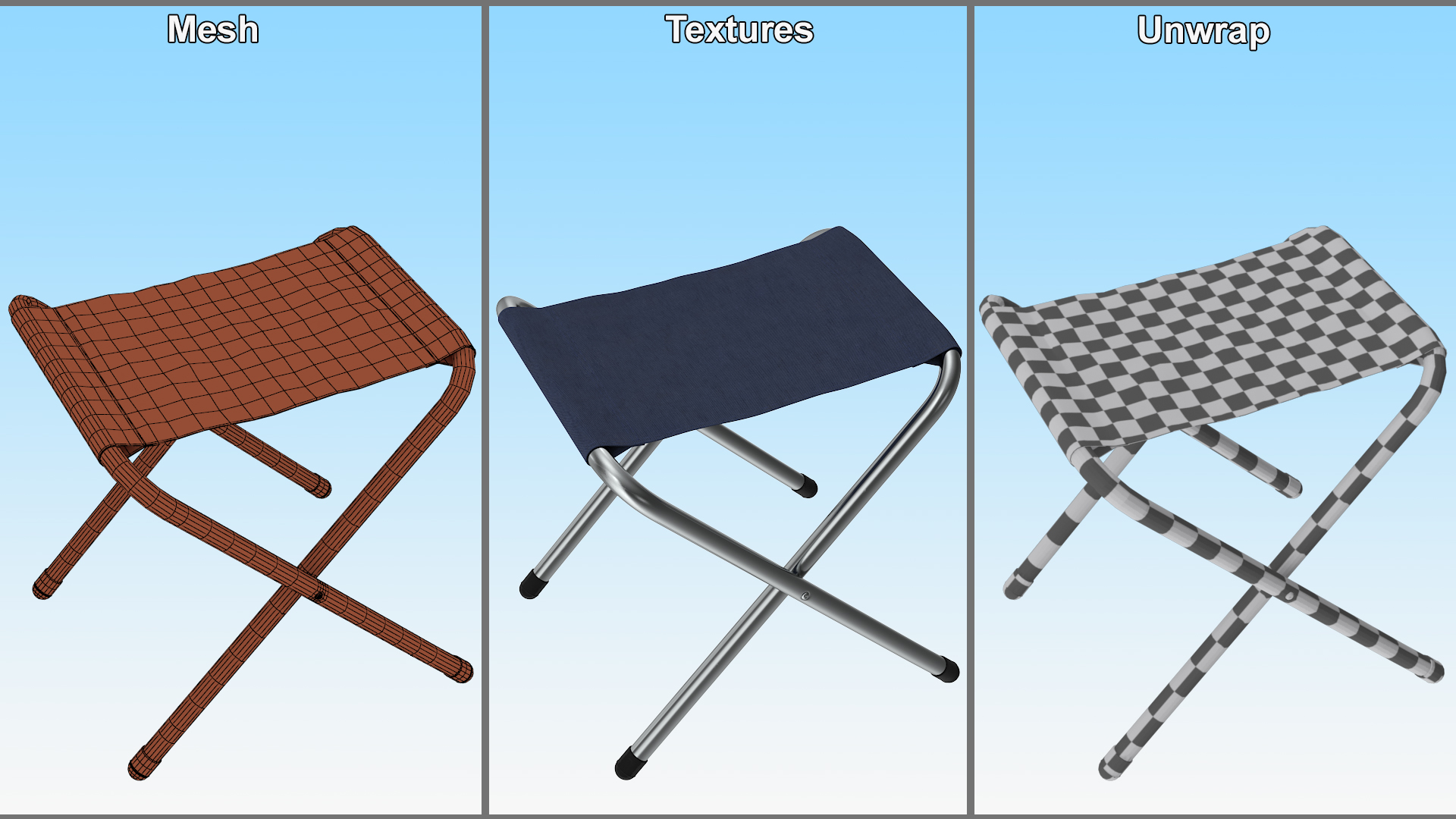 3D Folding Outdoor Chair