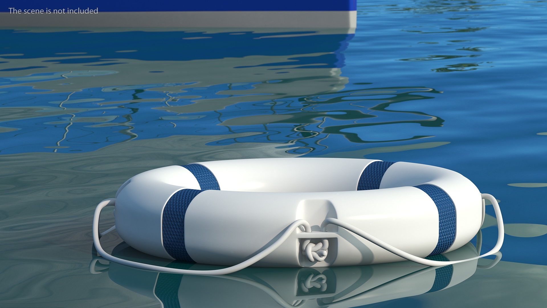 3D Lifebuoy Blue model