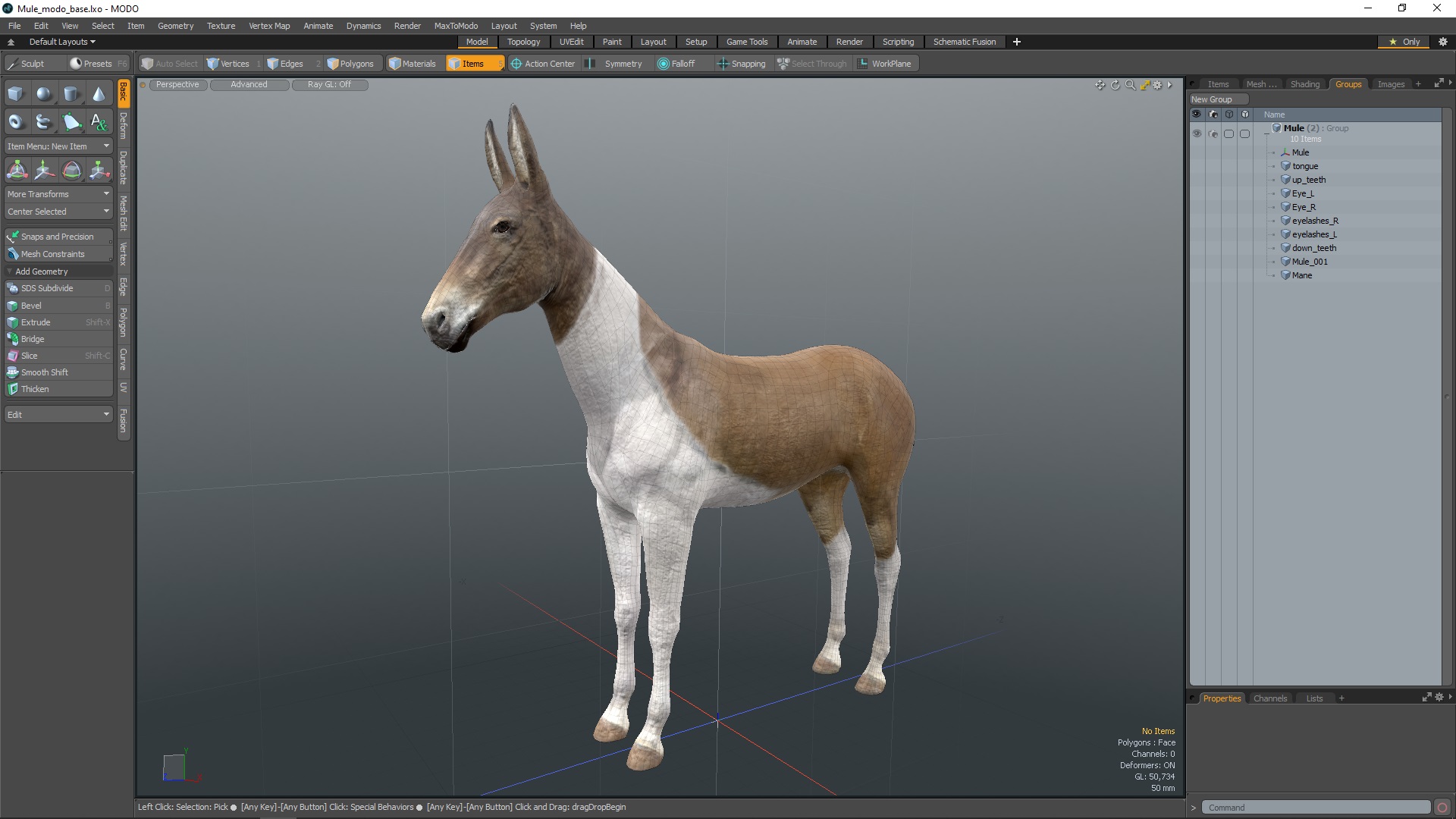 3D model Mule