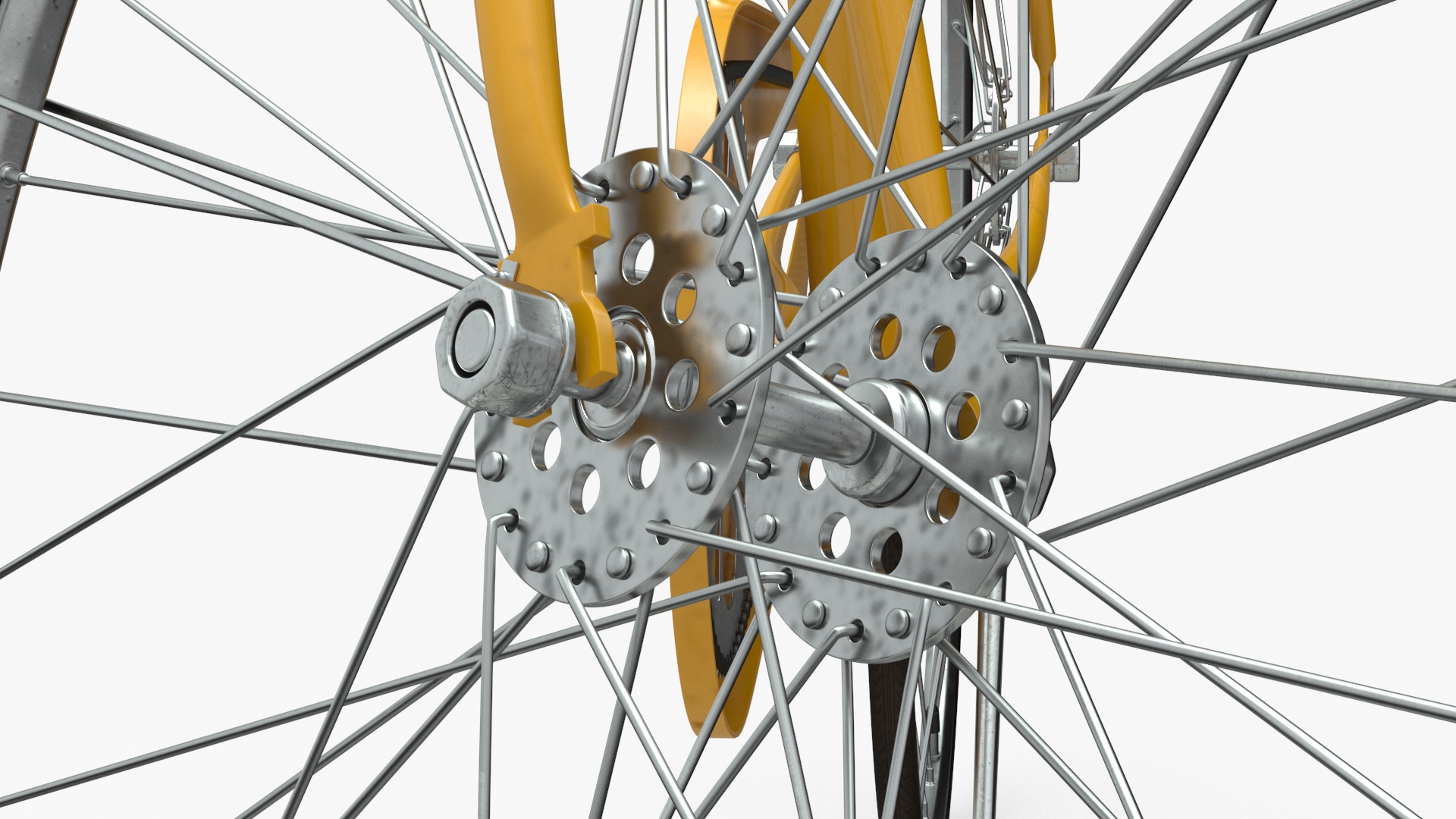 Classic City Bicycle Rigged 3D