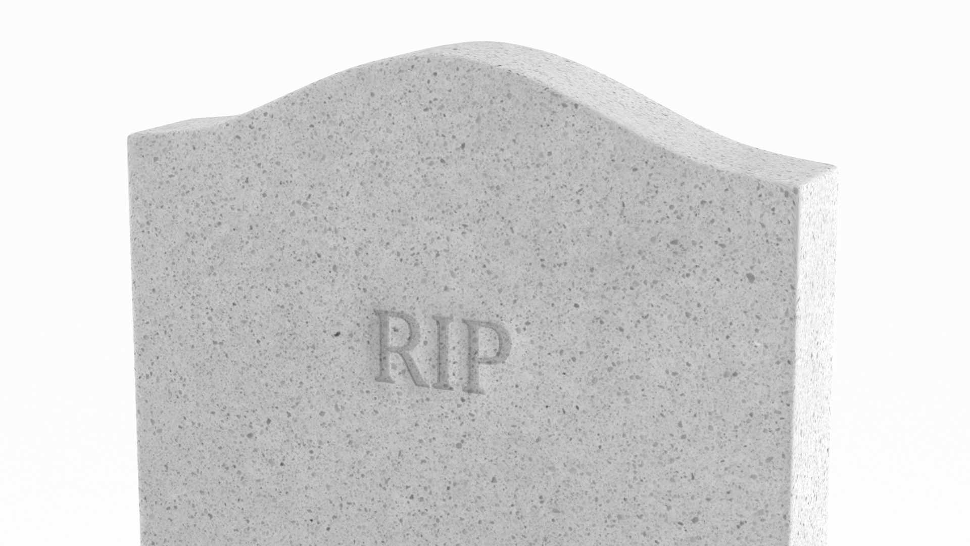 3D Granite Gravestone model