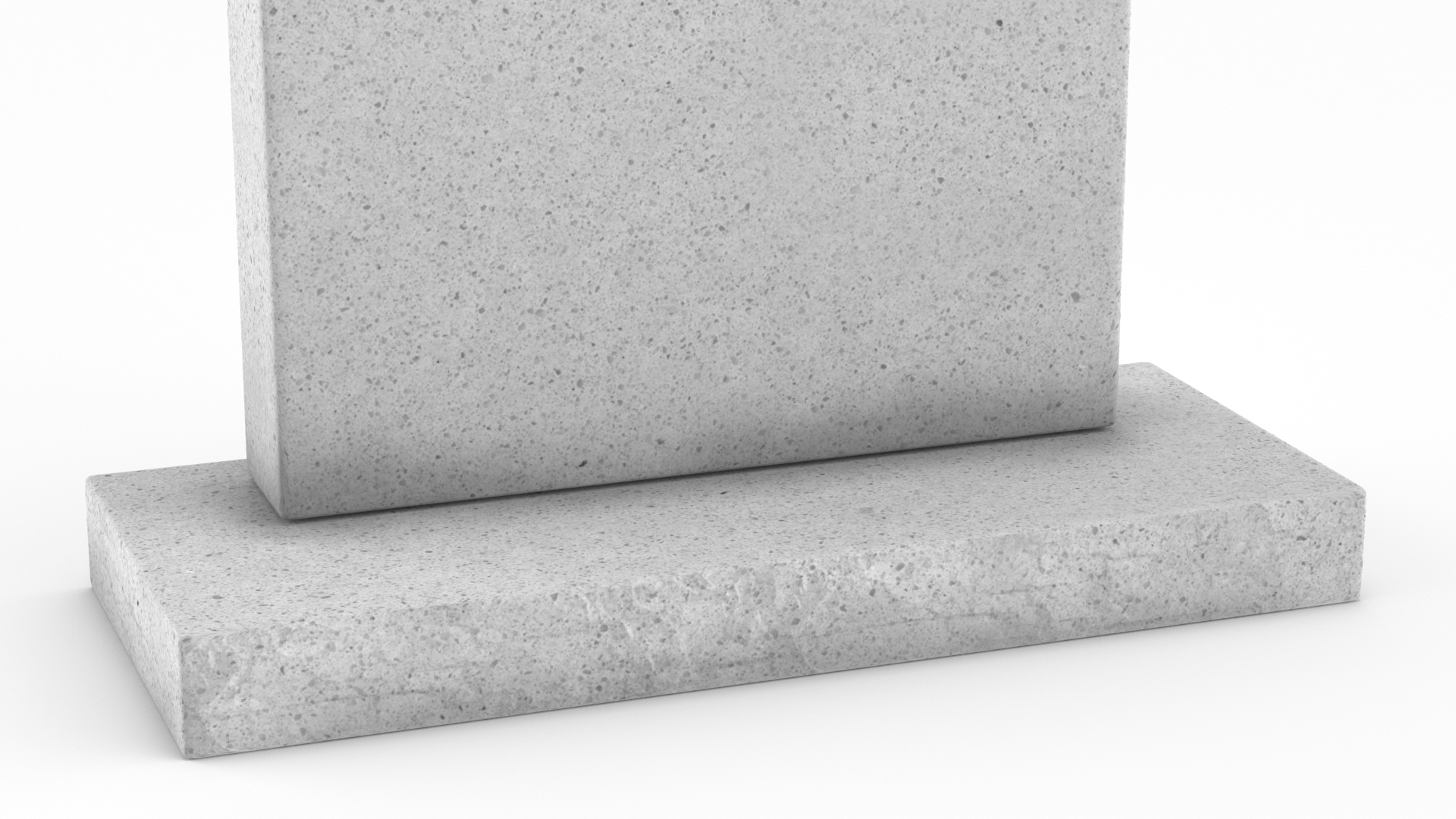 3D Granite Gravestone model