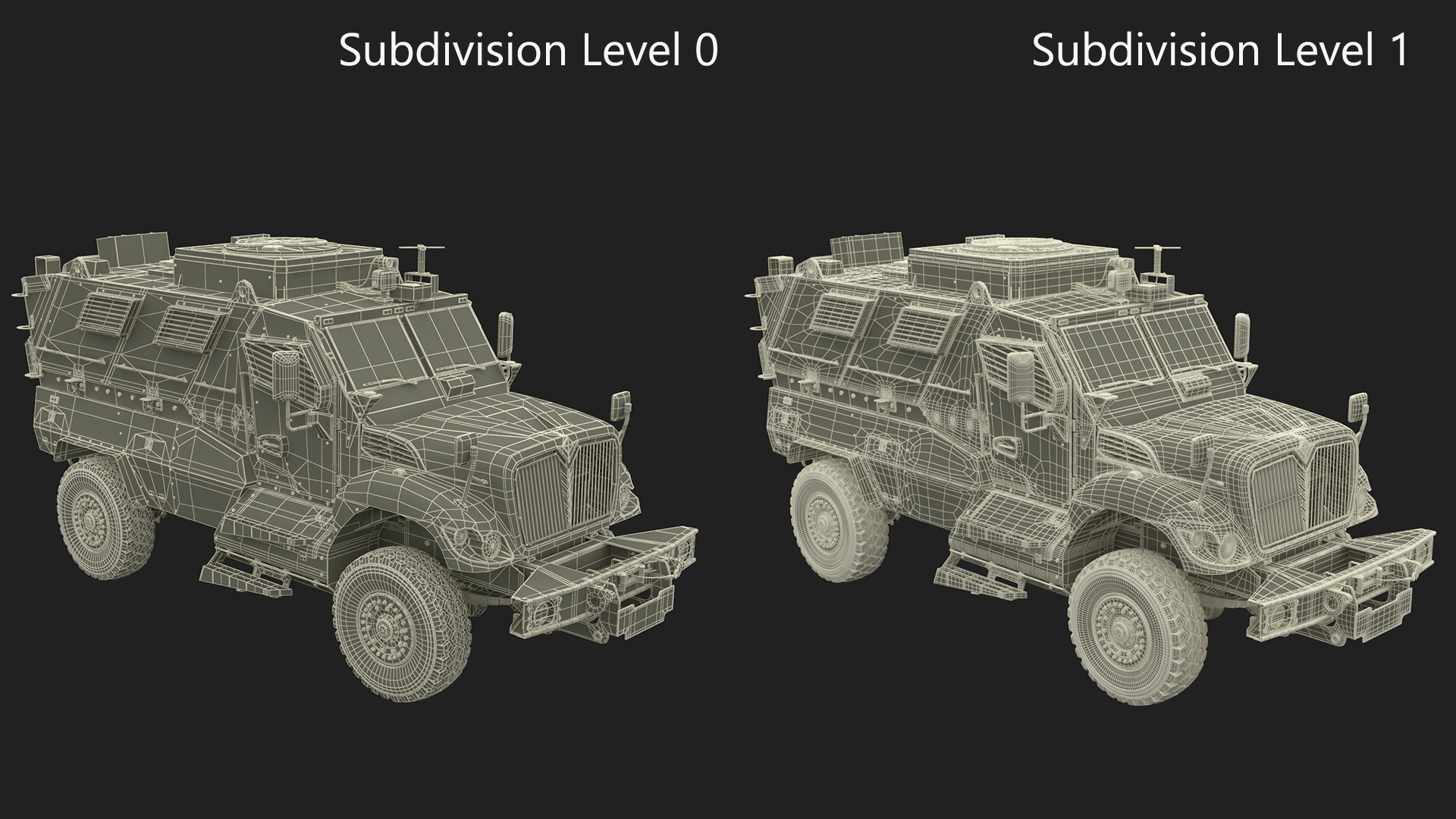 Armored Fighting Vehicle Green Rigged 3D