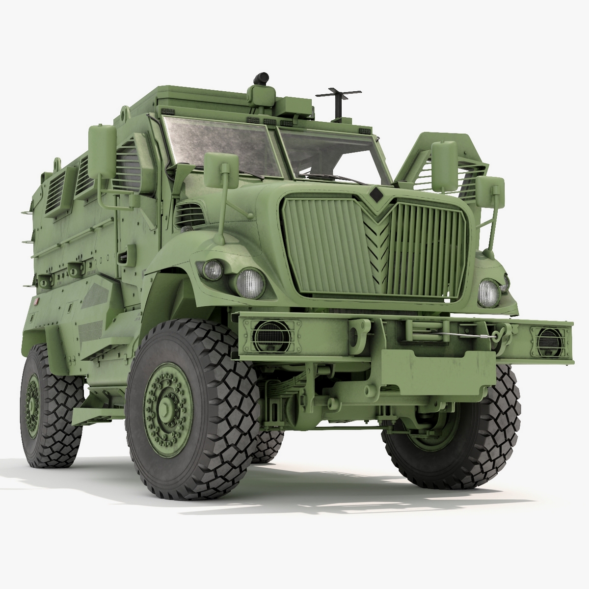 Armored Fighting Vehicle Green Rigged 3D