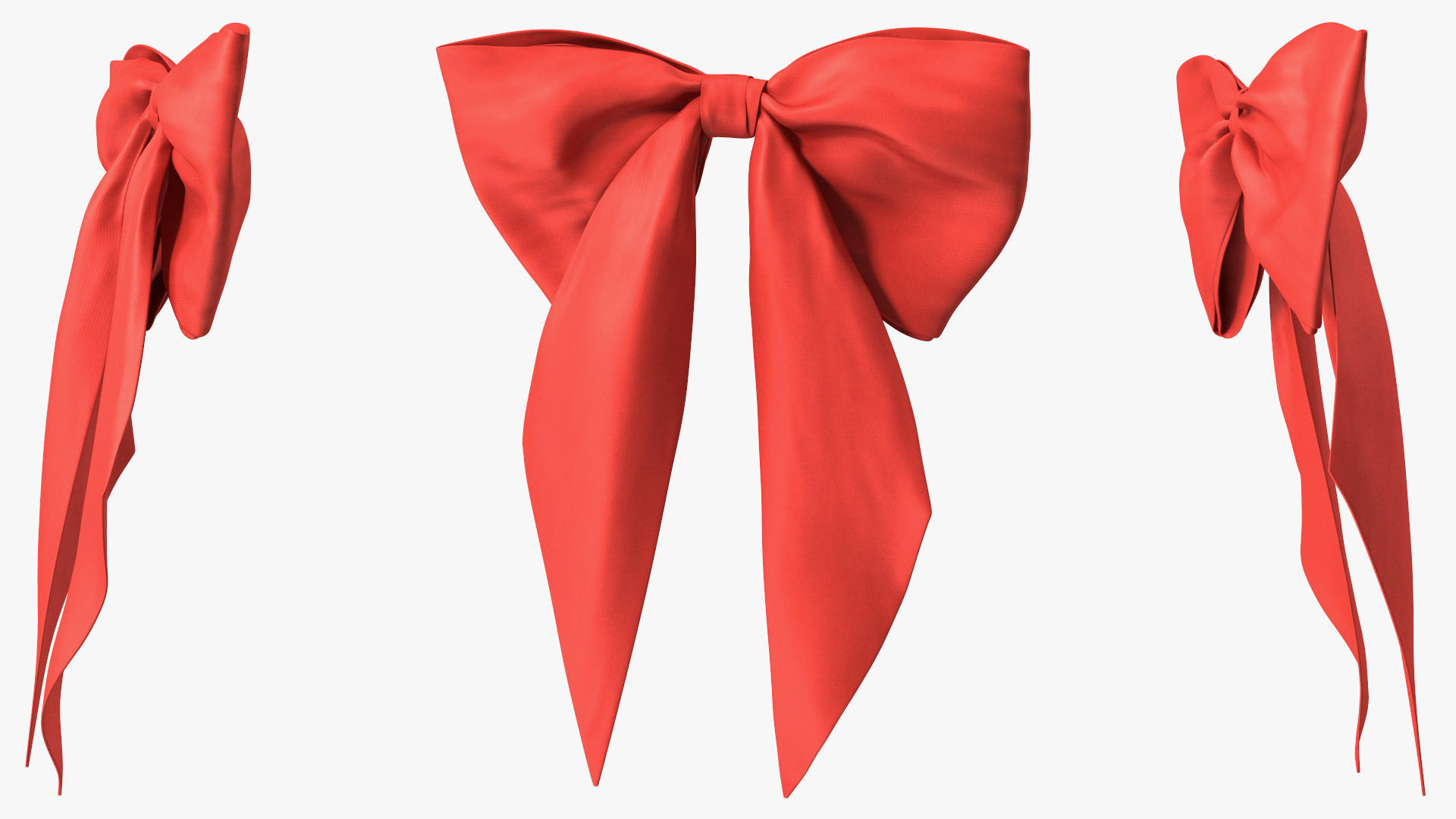 3D Vogue Bow Red model