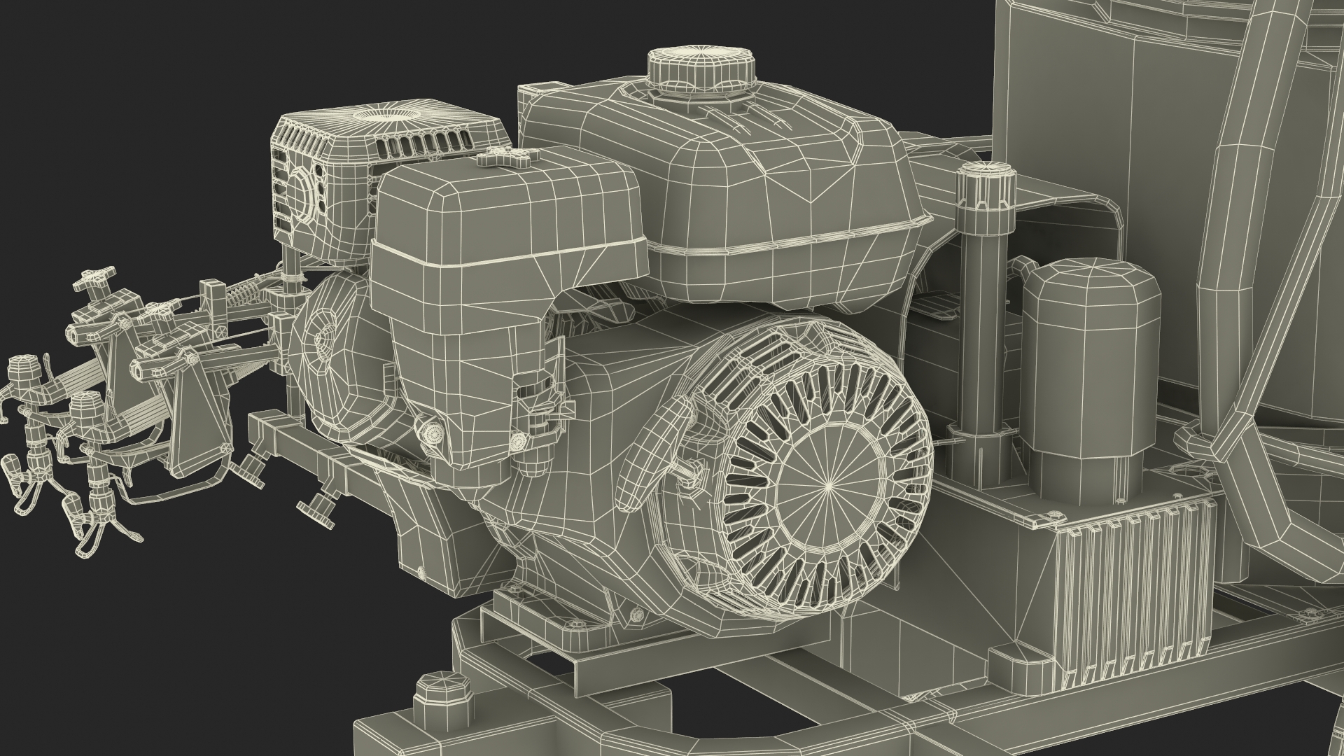 Line Painting Machine Titan PowrLiner 4955 Rigged 3D model