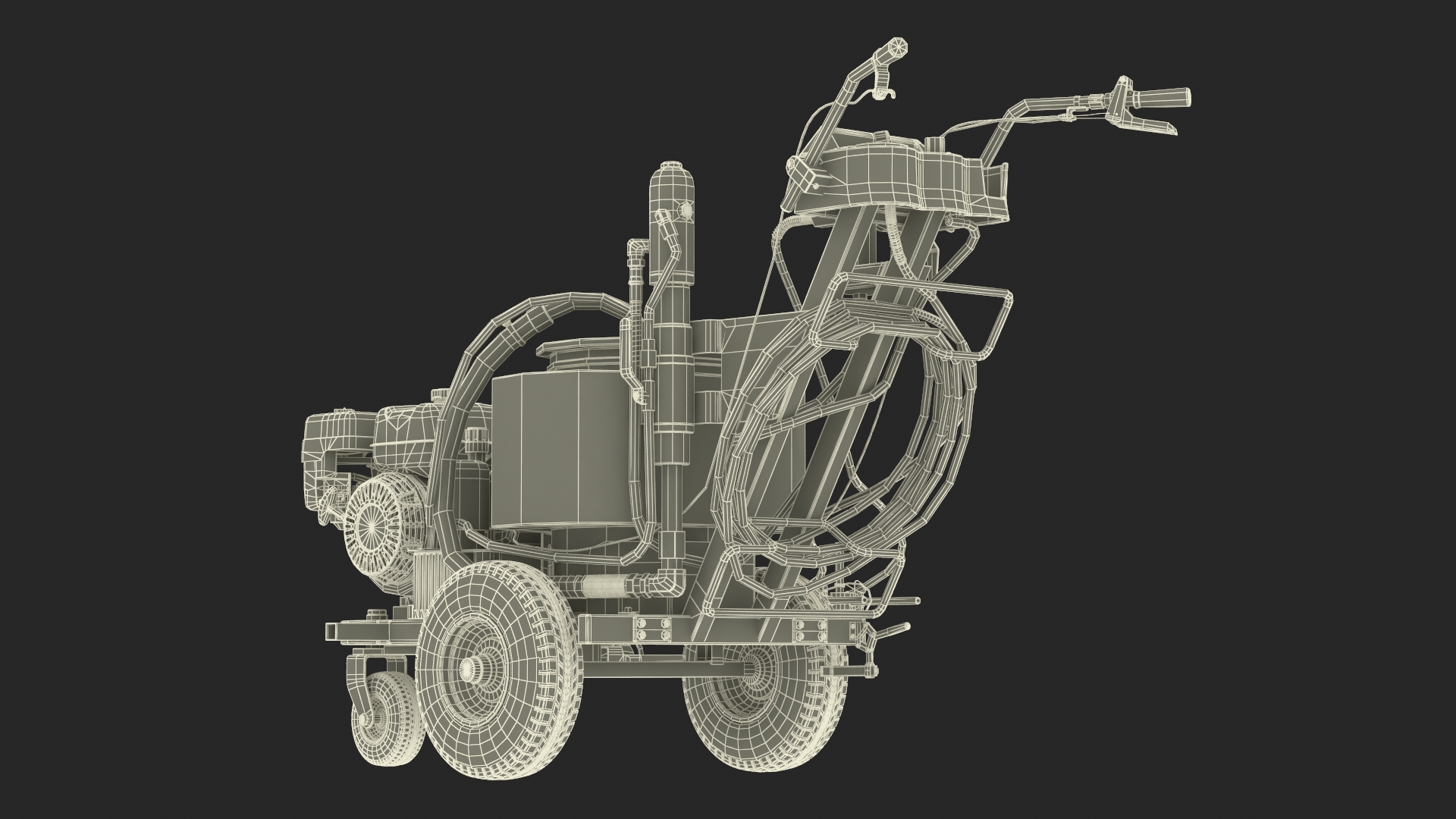 Line Painting Machine Titan PowrLiner 4955 Rigged 3D model