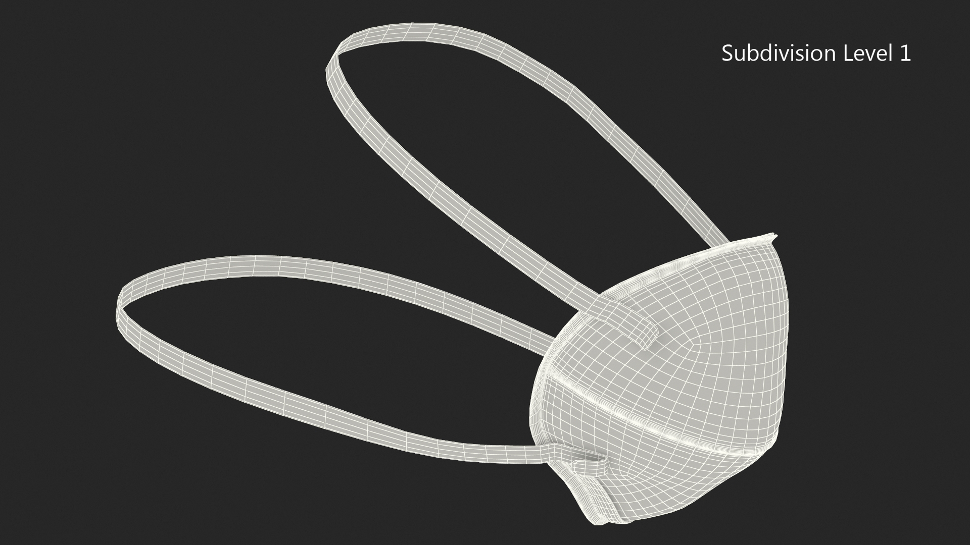 N95 Class Face Mask 3D model