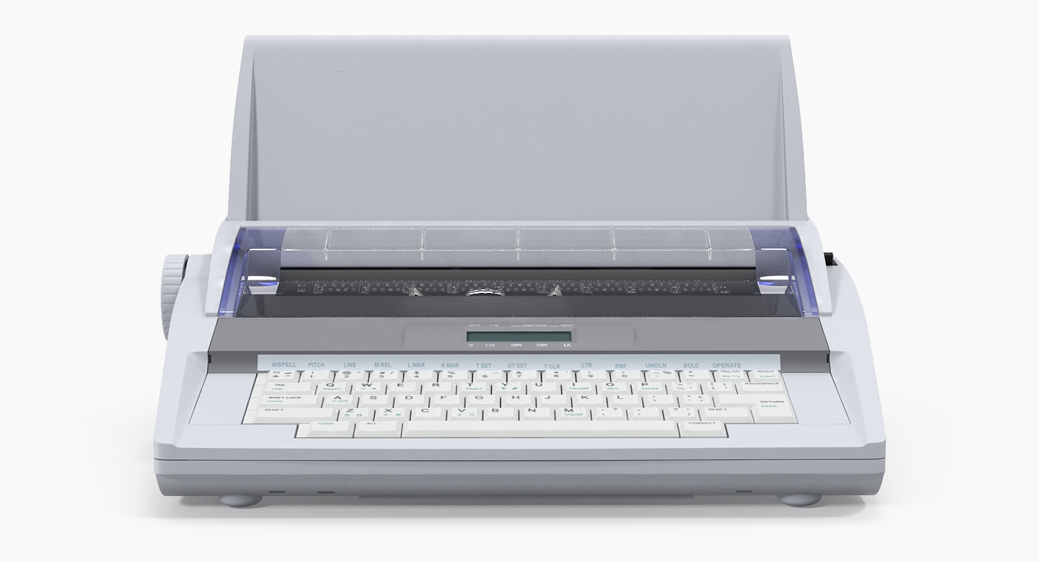 Electronic Typewriter Generic 3D model