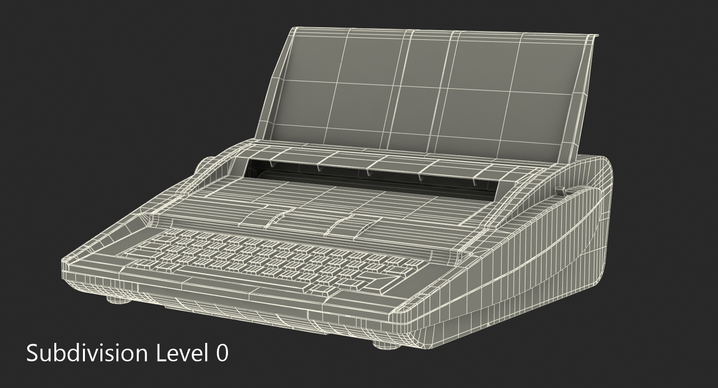 Electronic Typewriter Generic 3D model