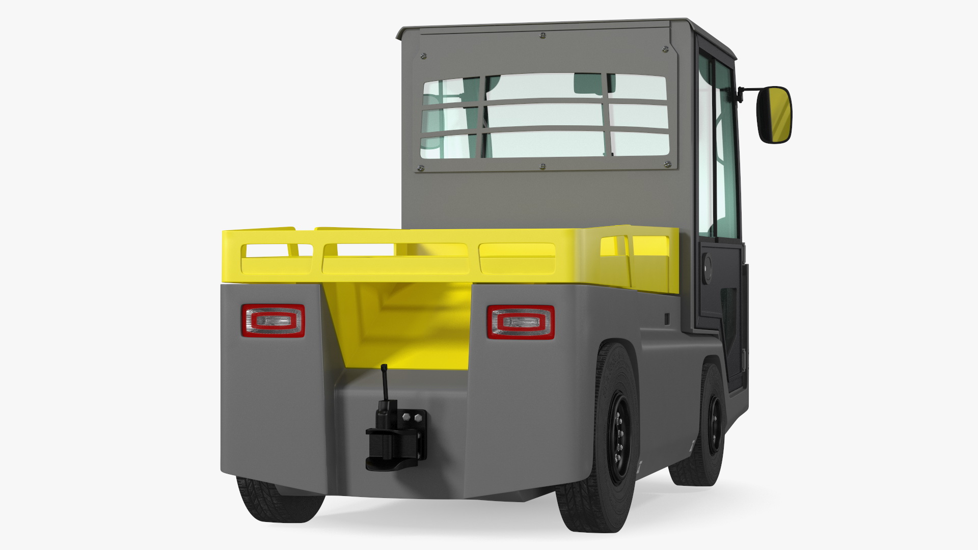 3D model Electric Tow Tractor with Driver Cabin Rigged