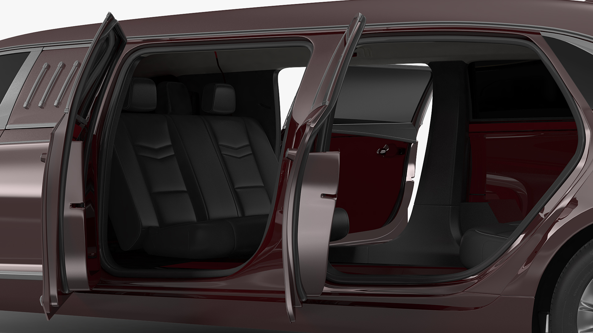 Six Door Limousine Generic Simple Interior 3D