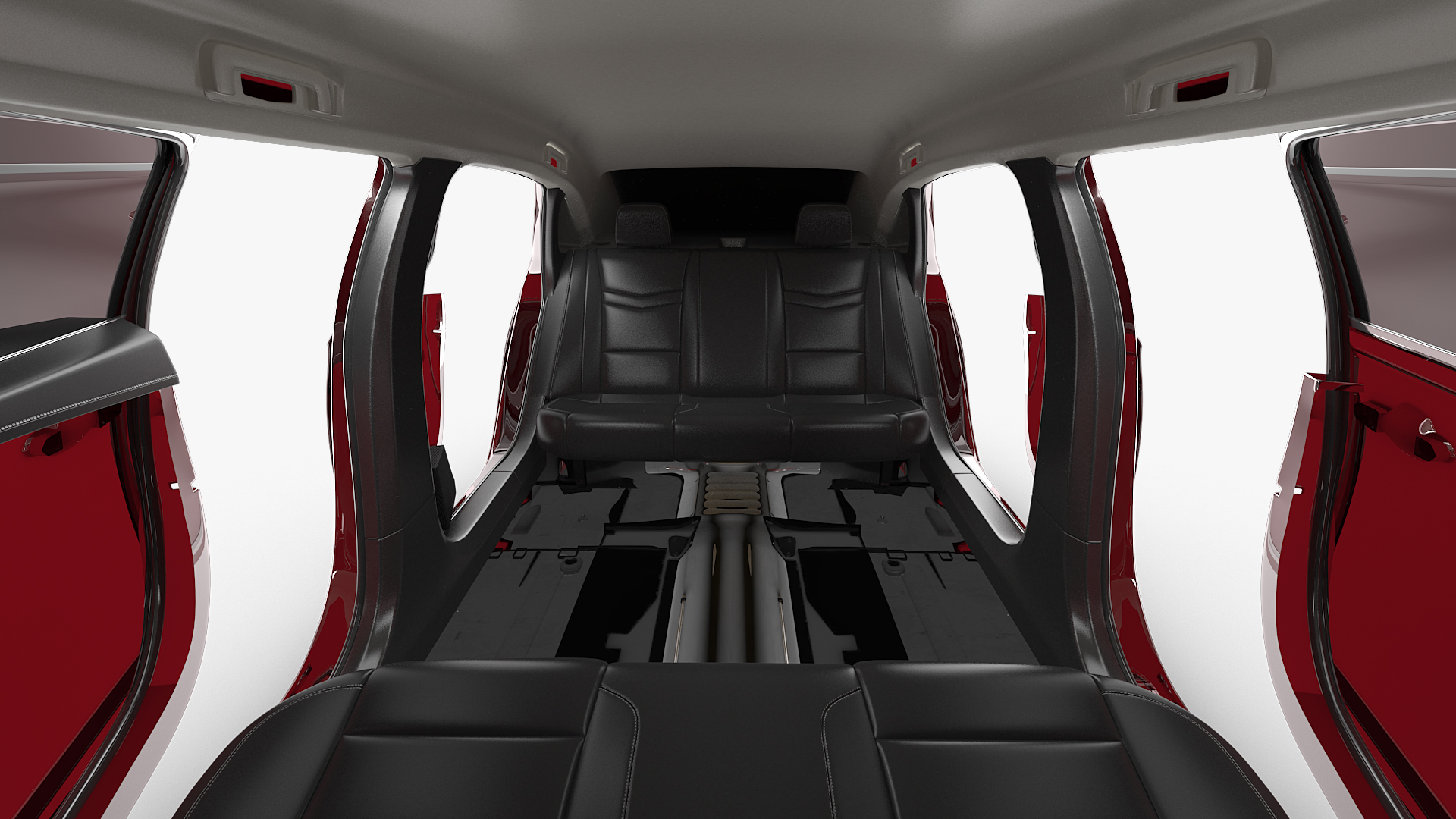 Six Door Limousine Generic Simple Interior 3D