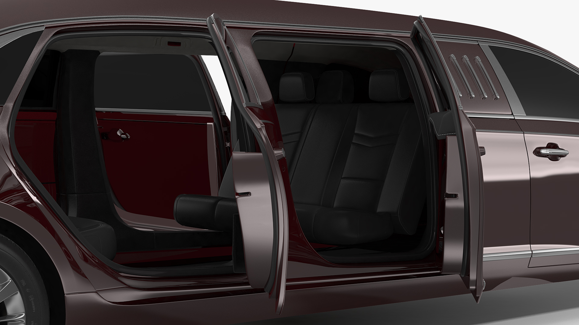 Six Door Limousine Generic Simple Interior 3D