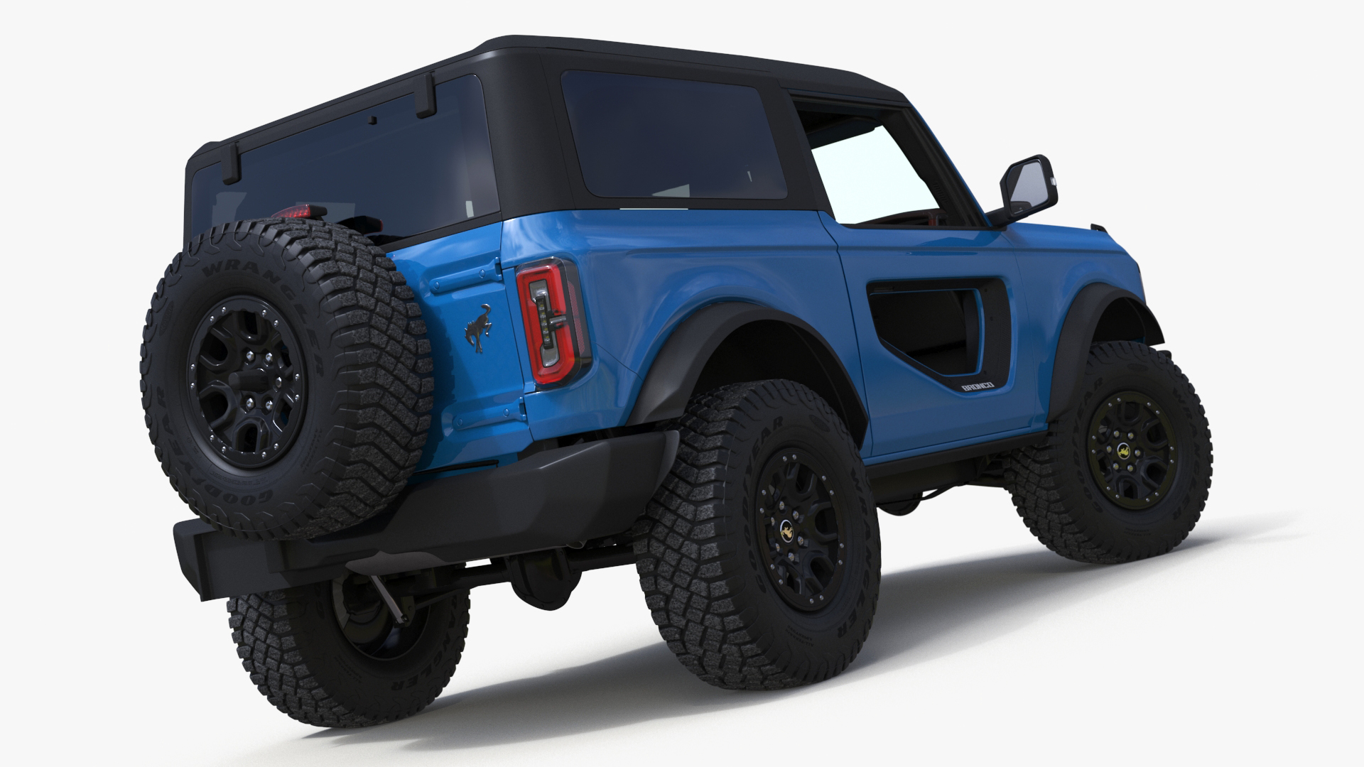 Ford Bronco Off Road SUV Antimatter Blue Rigged 3D