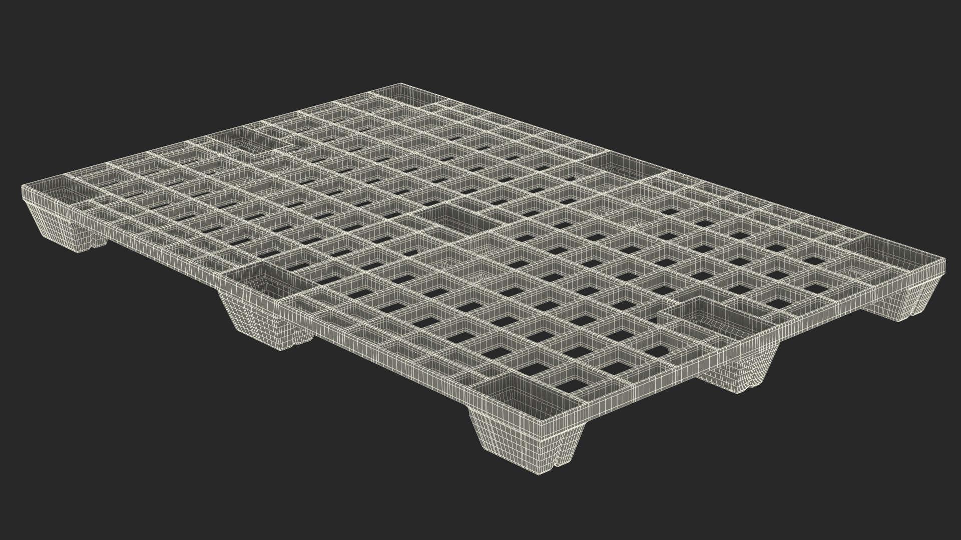 Orange Walkie Pallet Stacker with Boxes 3D model