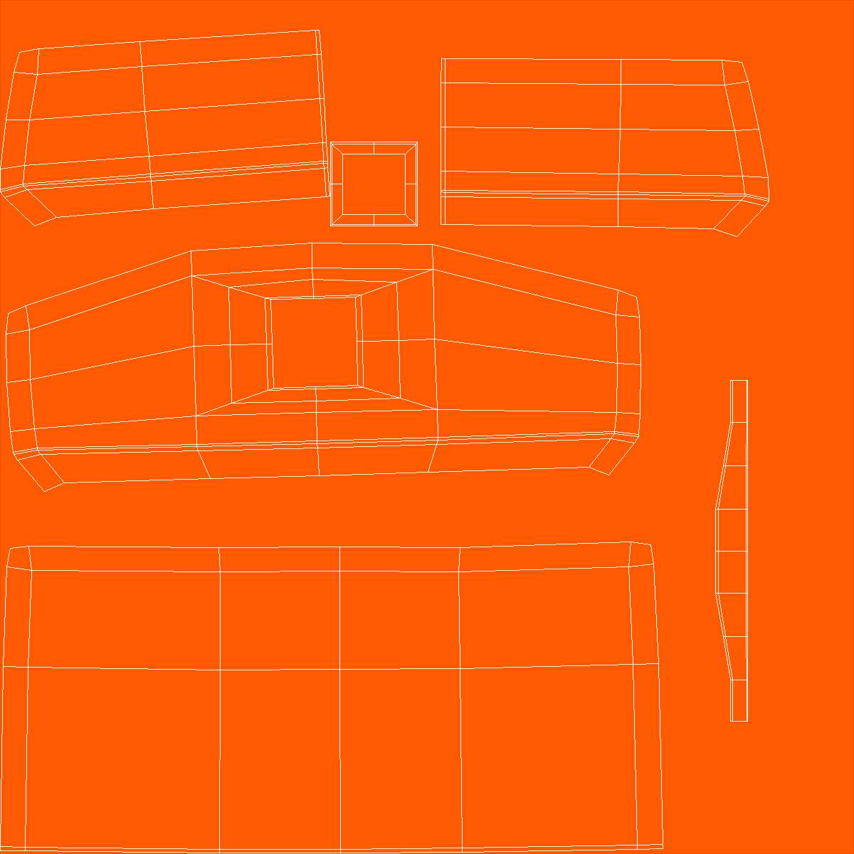 Orange Walkie Pallet Stacker with Boxes 3D model