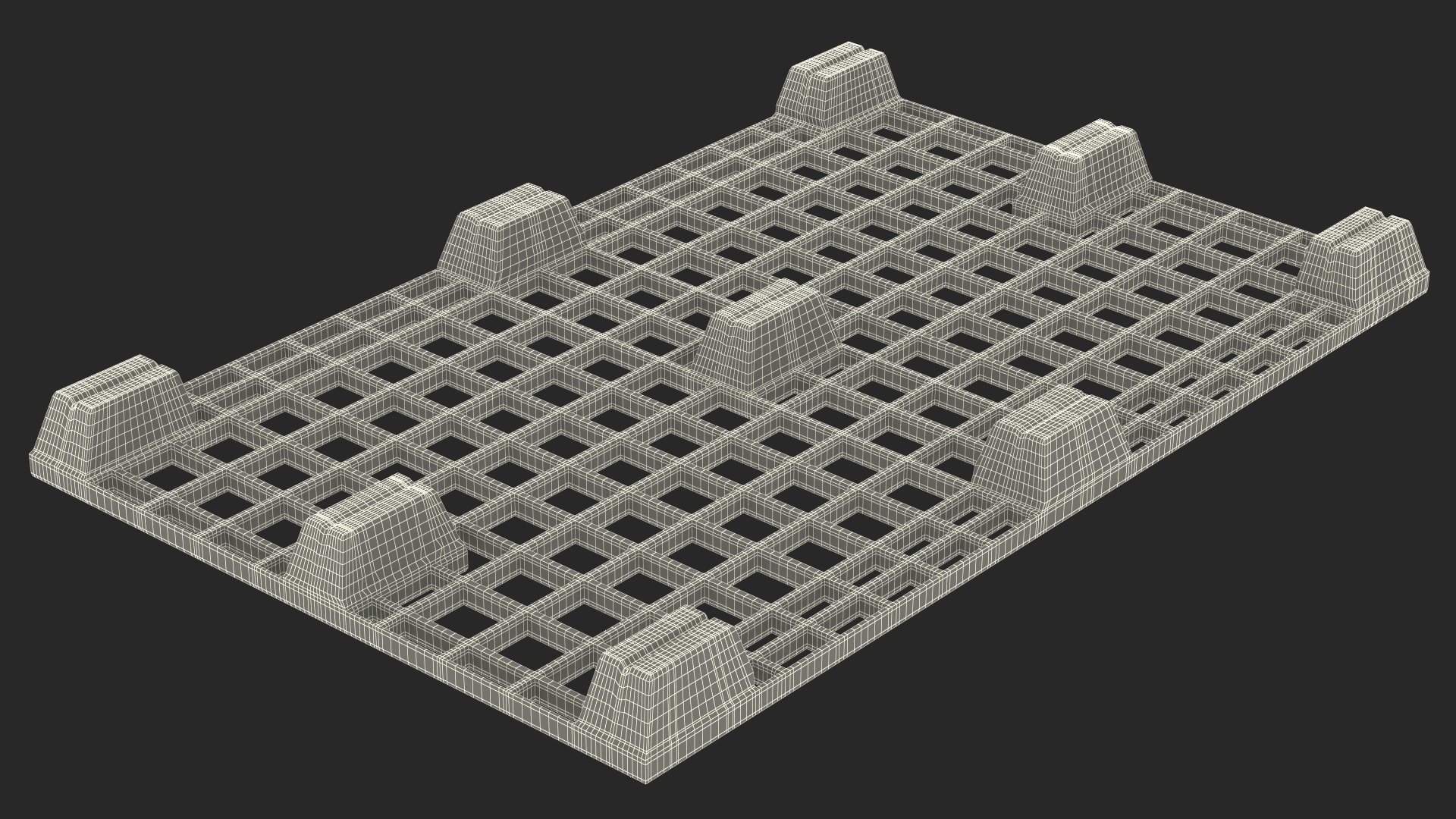 Orange Walkie Pallet Stacker with Boxes 3D model