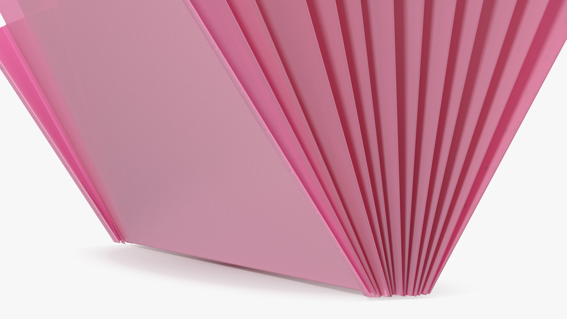 Pocket File Folders Open Pink 3D model