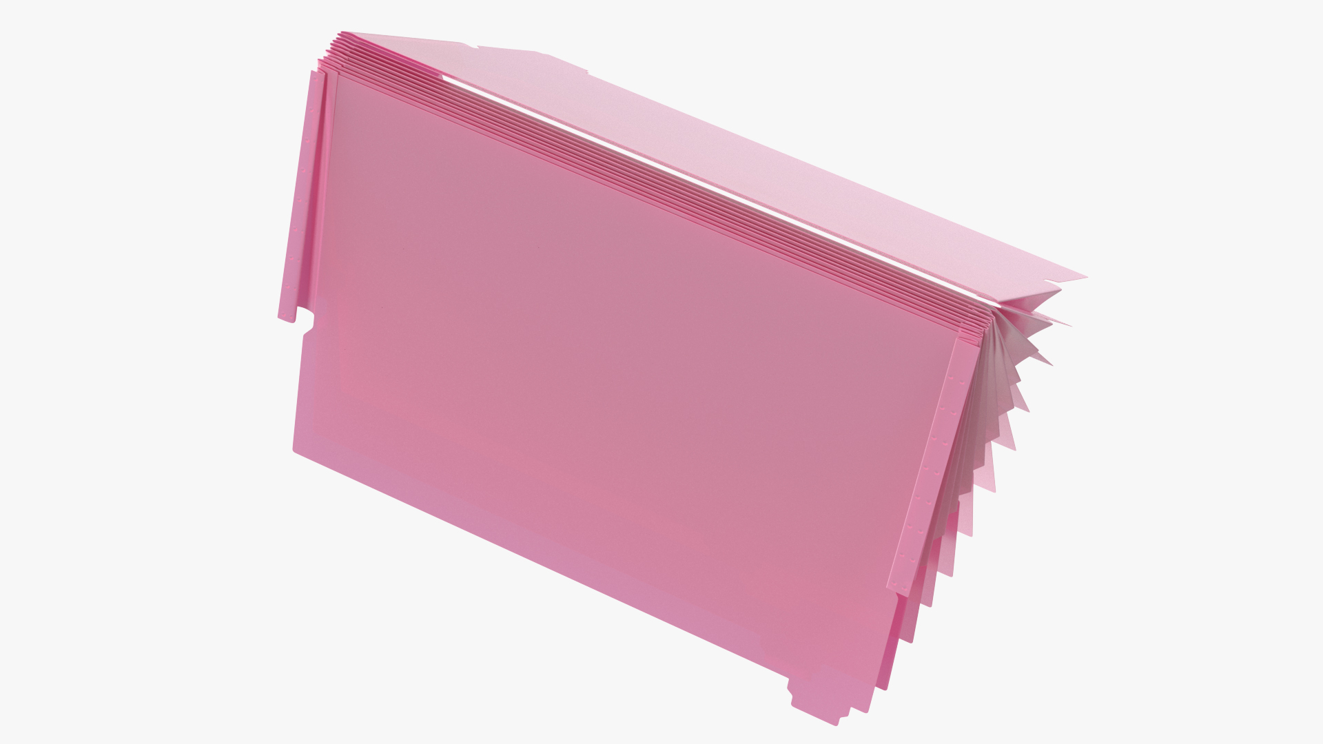 Pocket File Folders Open Pink 3D model