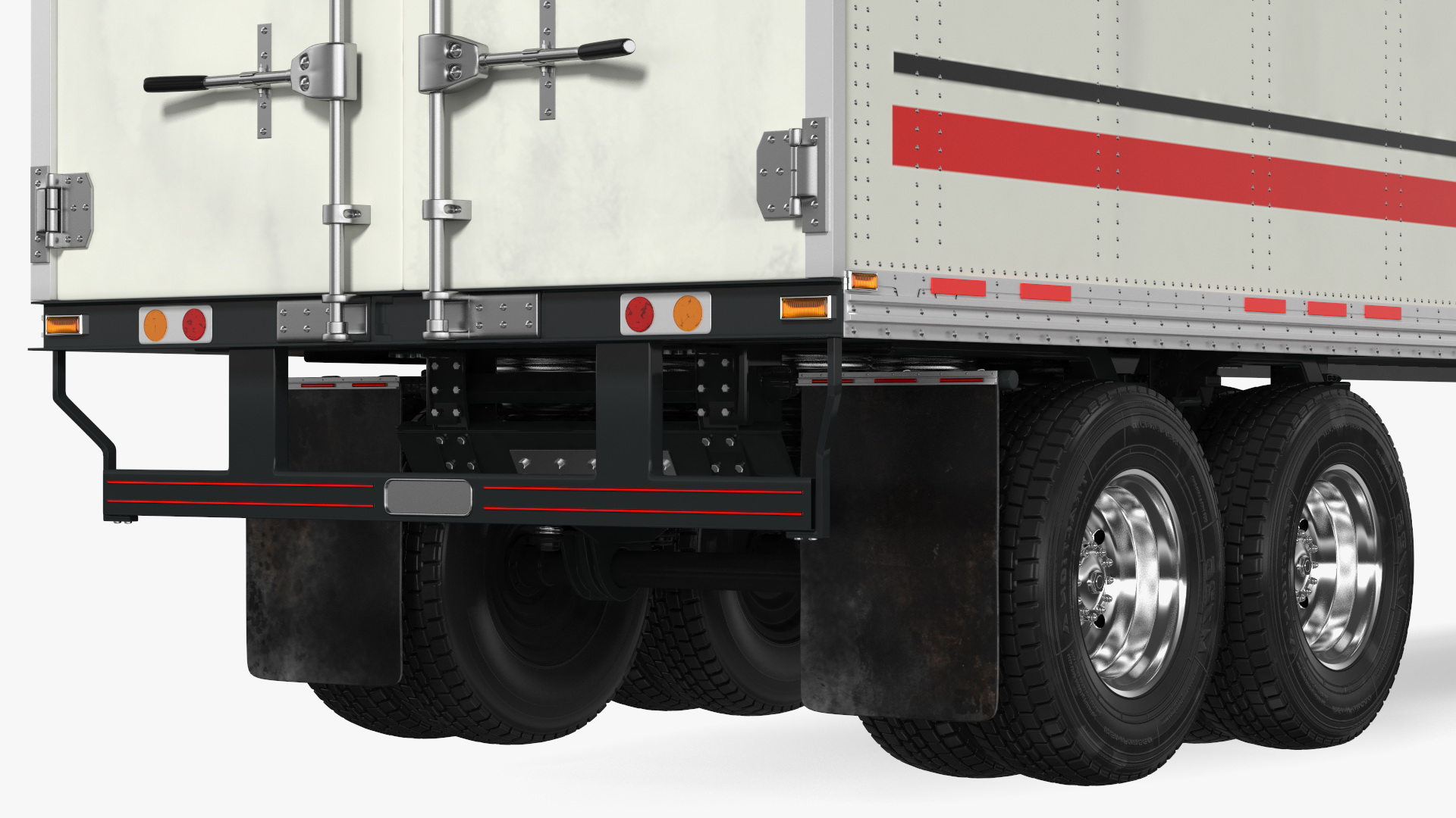 Kenworth Truck With Semi Trailer 3D