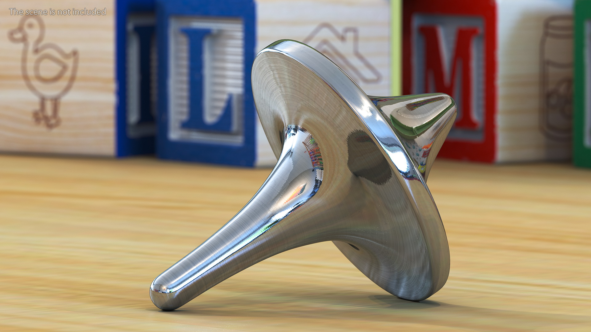 Metal Spinning Top Toy 3D