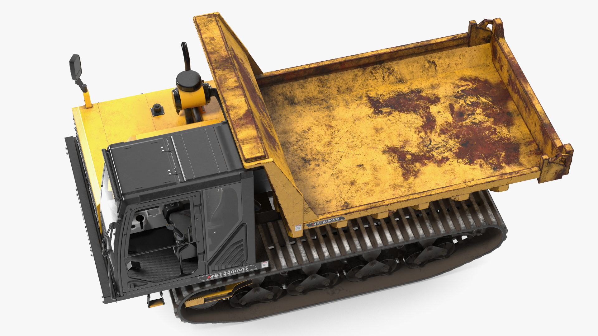 3D Morooka Dumper Dirty Rigged for Maya