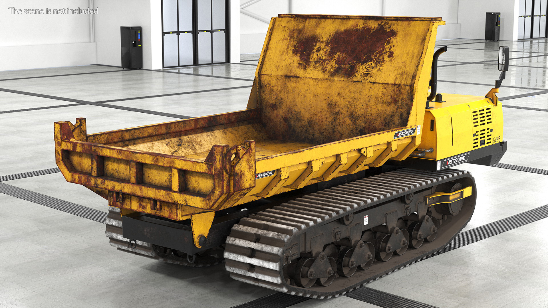 3D Morooka Dumper Dirty Rigged for Maya